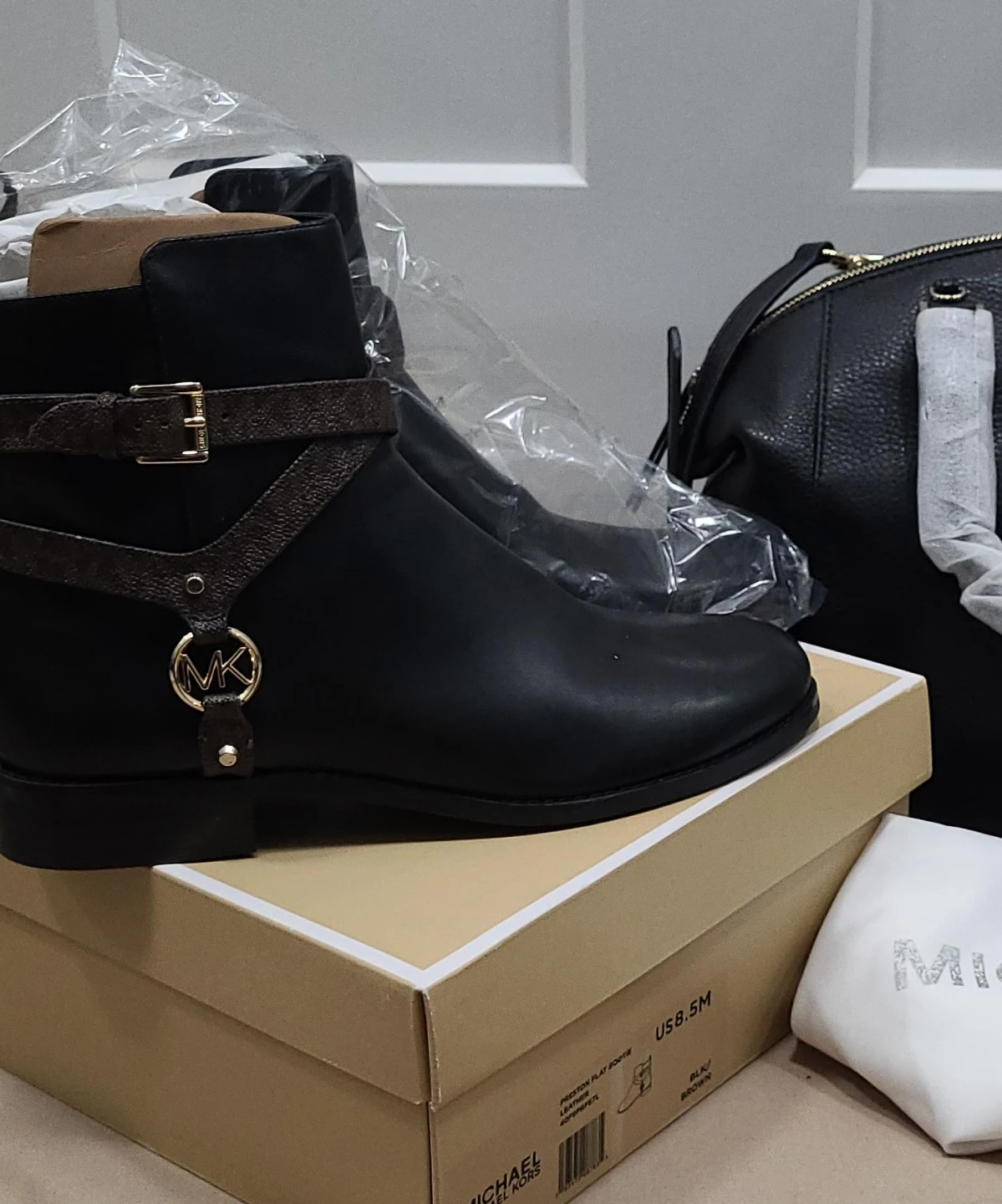 Michael Kors Preston Flat Bootie - Size 8.5