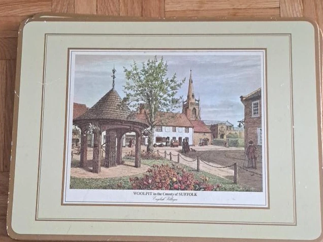 Vintage English Village Placemats set of 4.