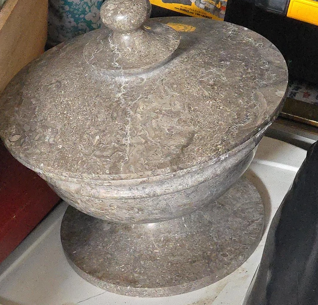 Marble Lidded Bowl