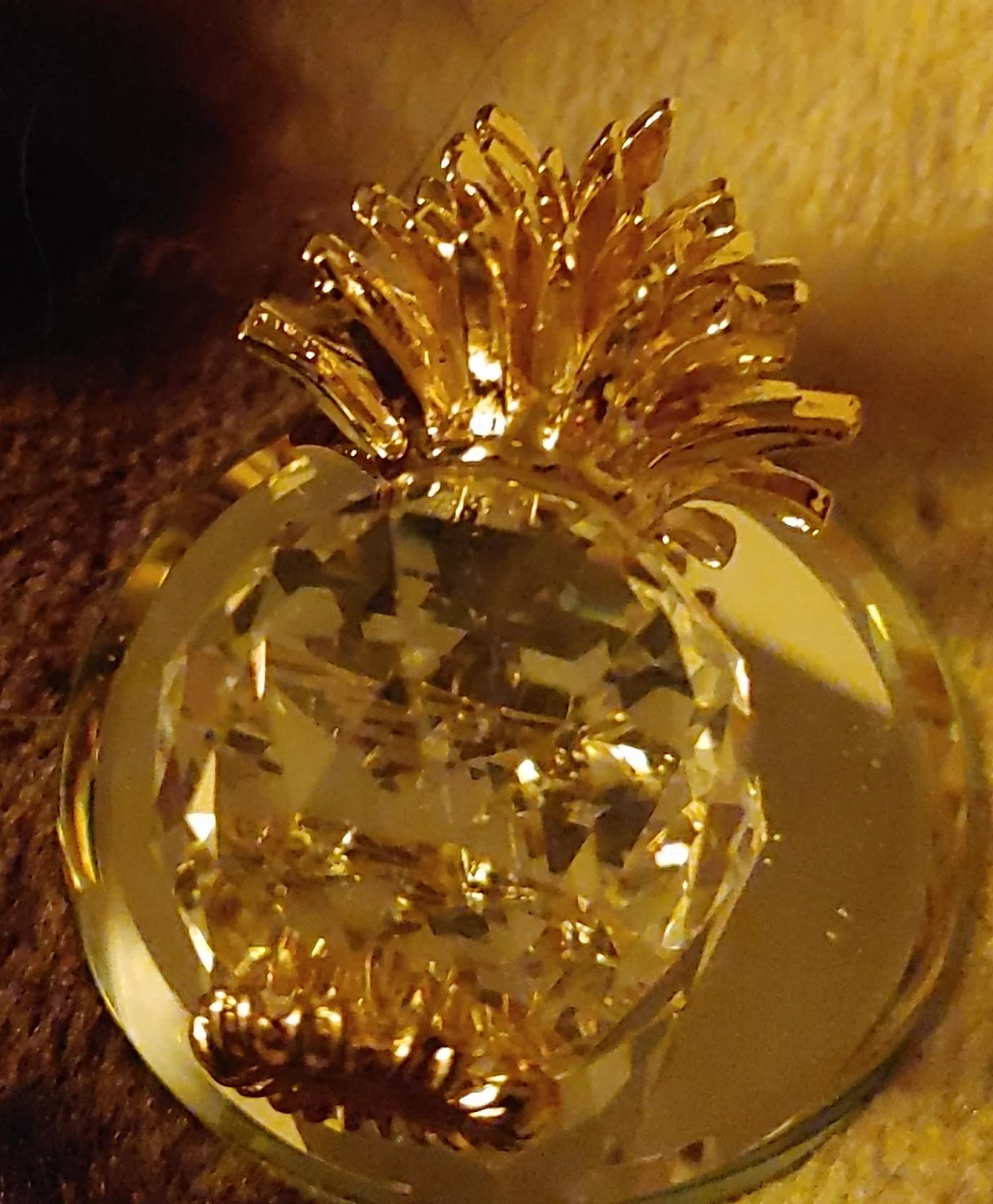 Swarovski Crystal Pineapple Figurine
