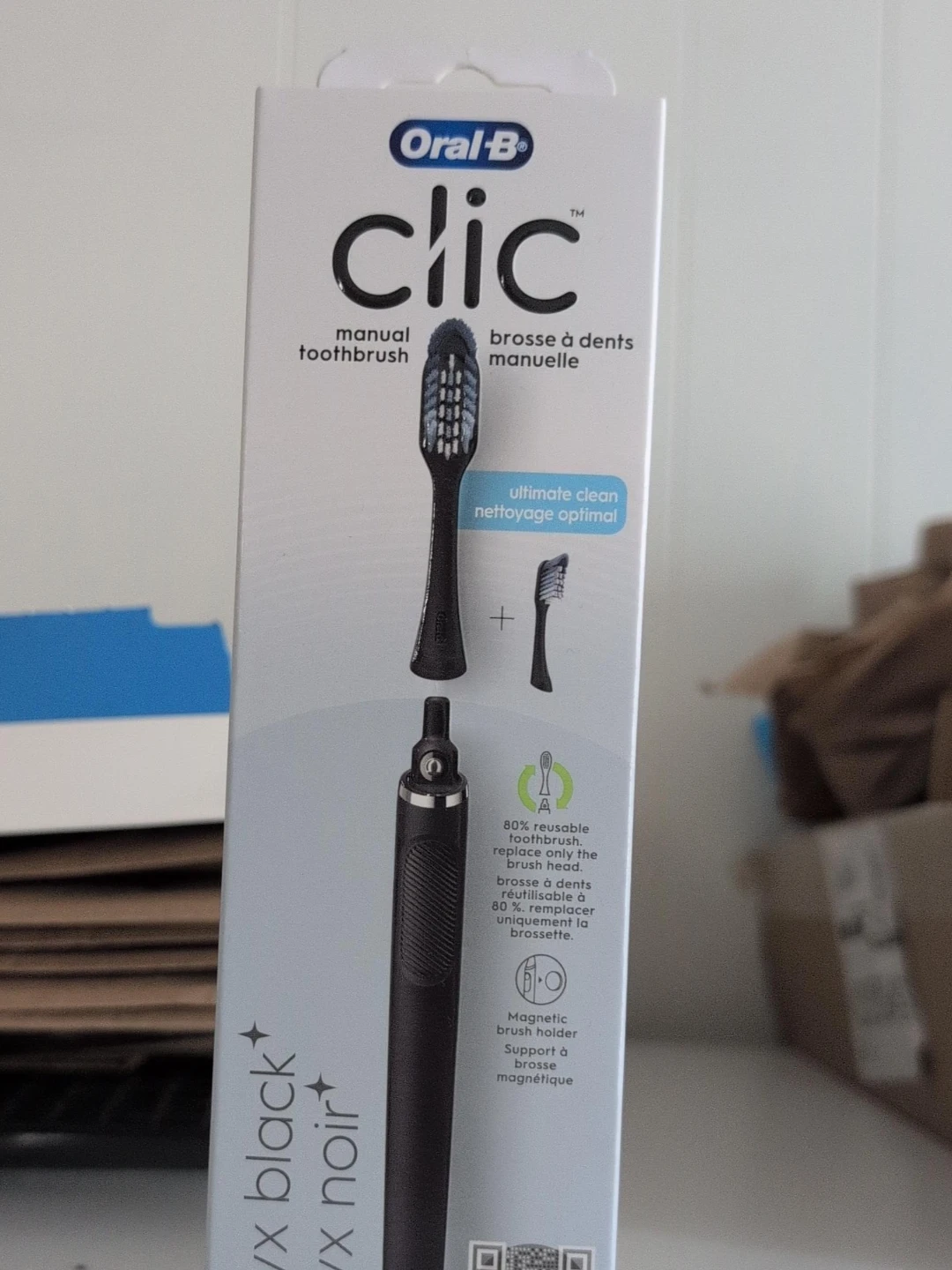 Oral-B Clic Manual Toothbrush - Black