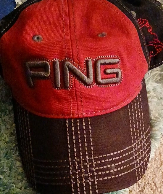 PING Golf Hat - Red & Brown