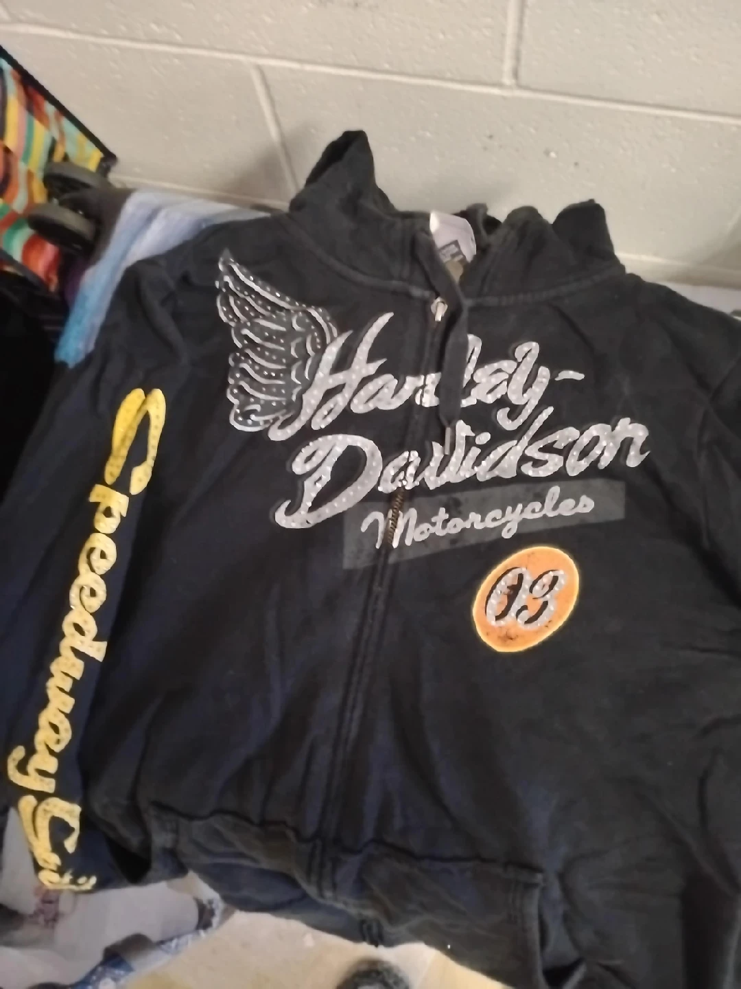 Harley-Davidson Black Zip-Up Hoodie thumbnail