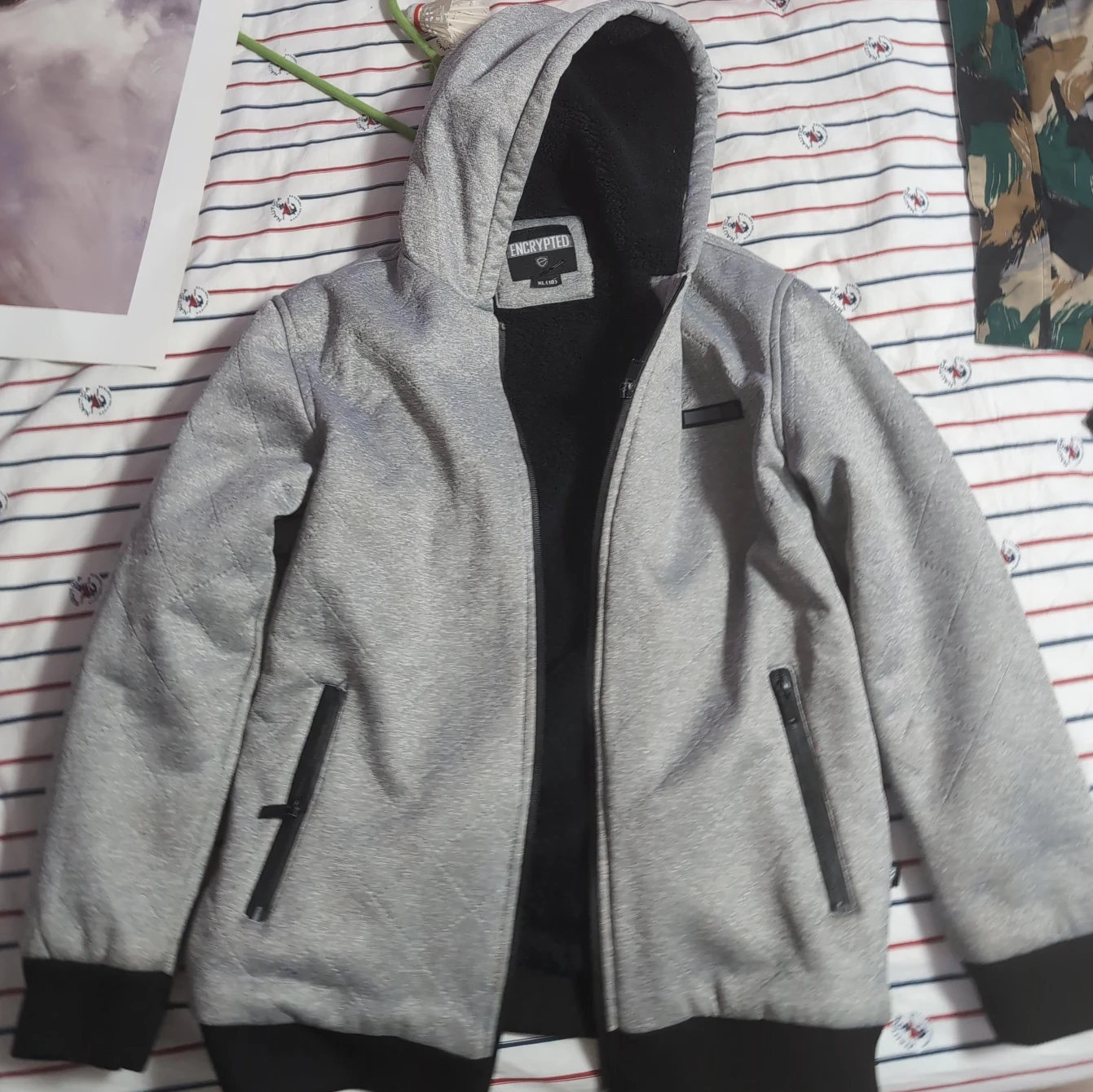 Encrypted XL/TG Grey Jacket kids