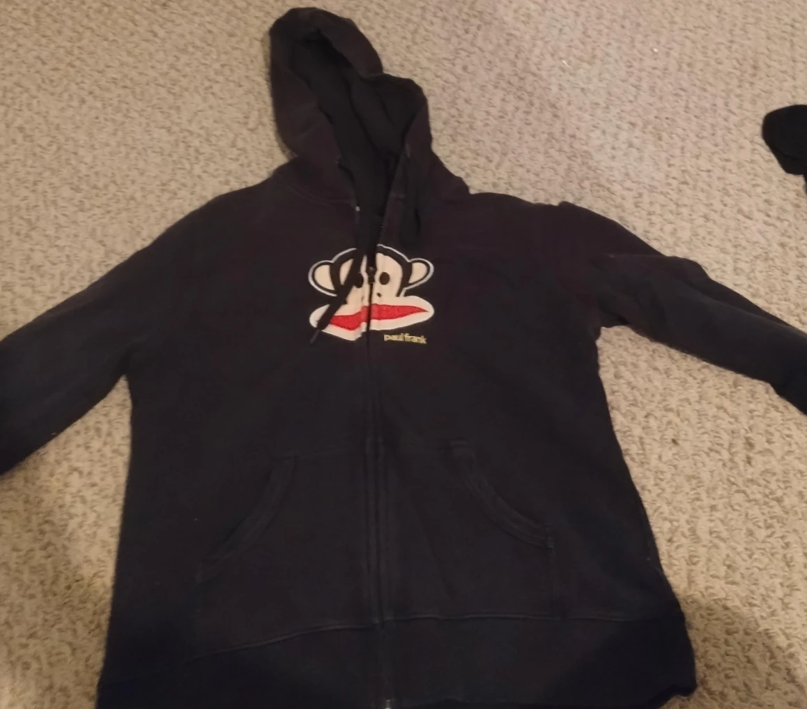 Paul Frank Black Zip-Up Hoodie
