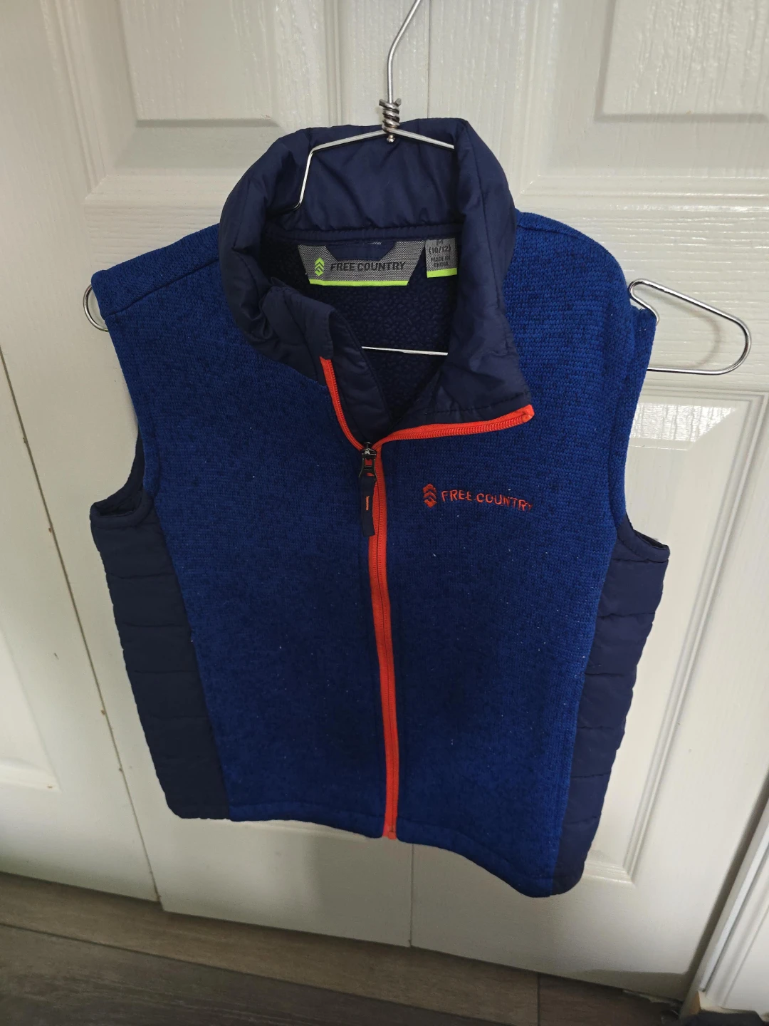 Free Country Boys Blue Fleece Vest Size M (10/12)