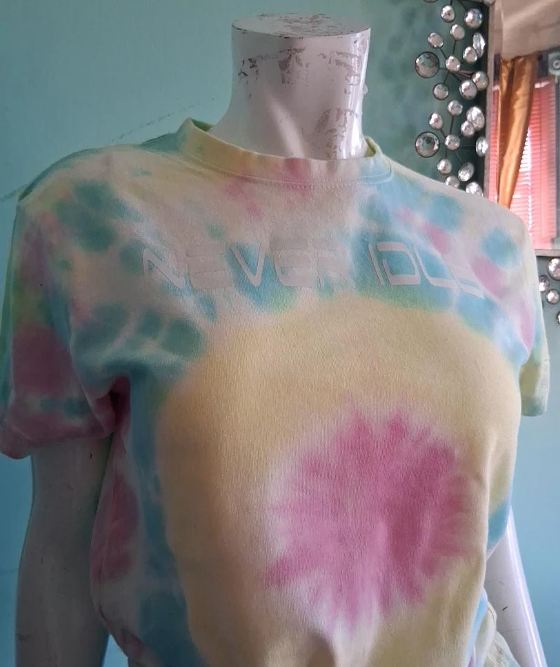 Never idle  Tie-Dye T-Shirt thumbnail