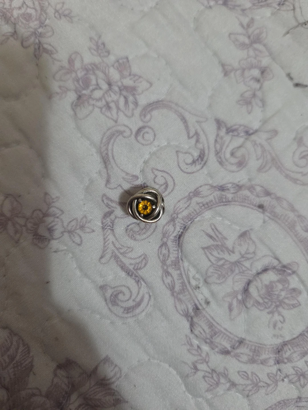 (Check Desc) November Honey Gem Circle Pandora Charm image indicator(2)