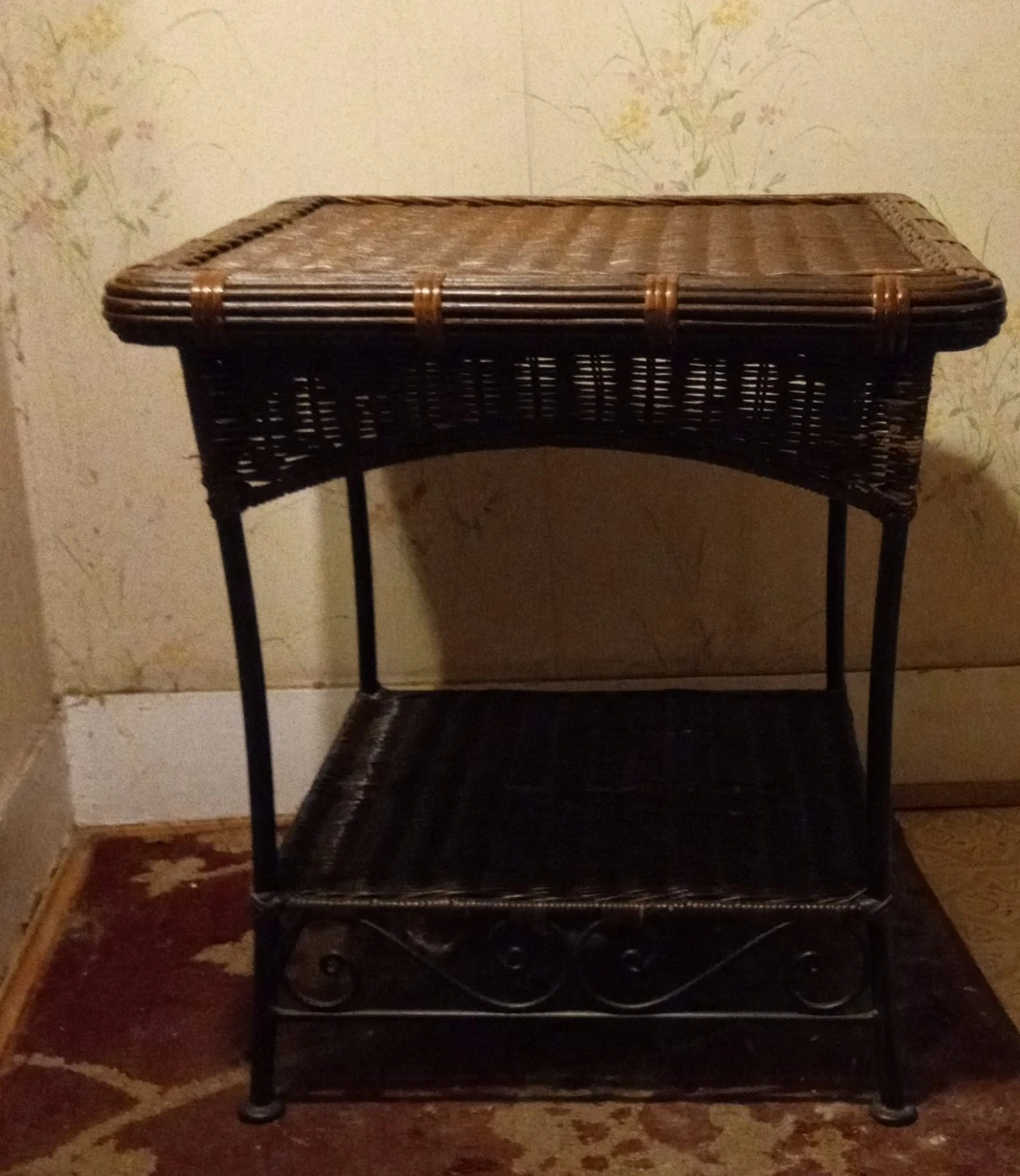 Wicker Side Table