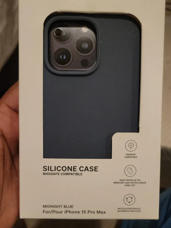 iPhone 15 Pro Max Silicone Case - Midnight Blue