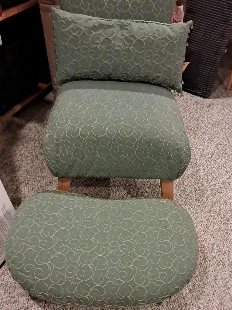 Green Vintage Bedroom Chair