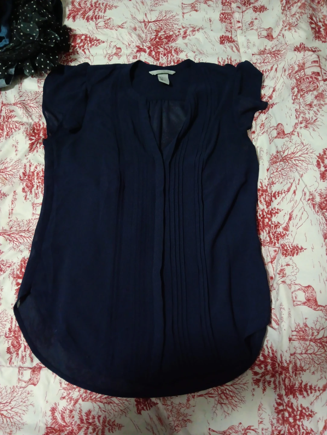 H&M Navy Blue Blouse - Size US 4