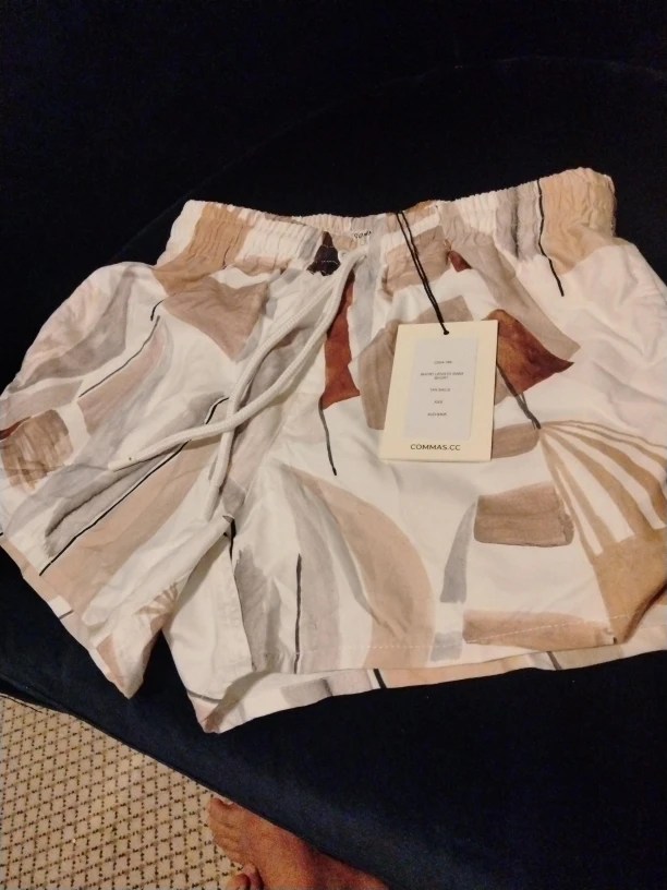 Commas CC Abstract Print Shorts