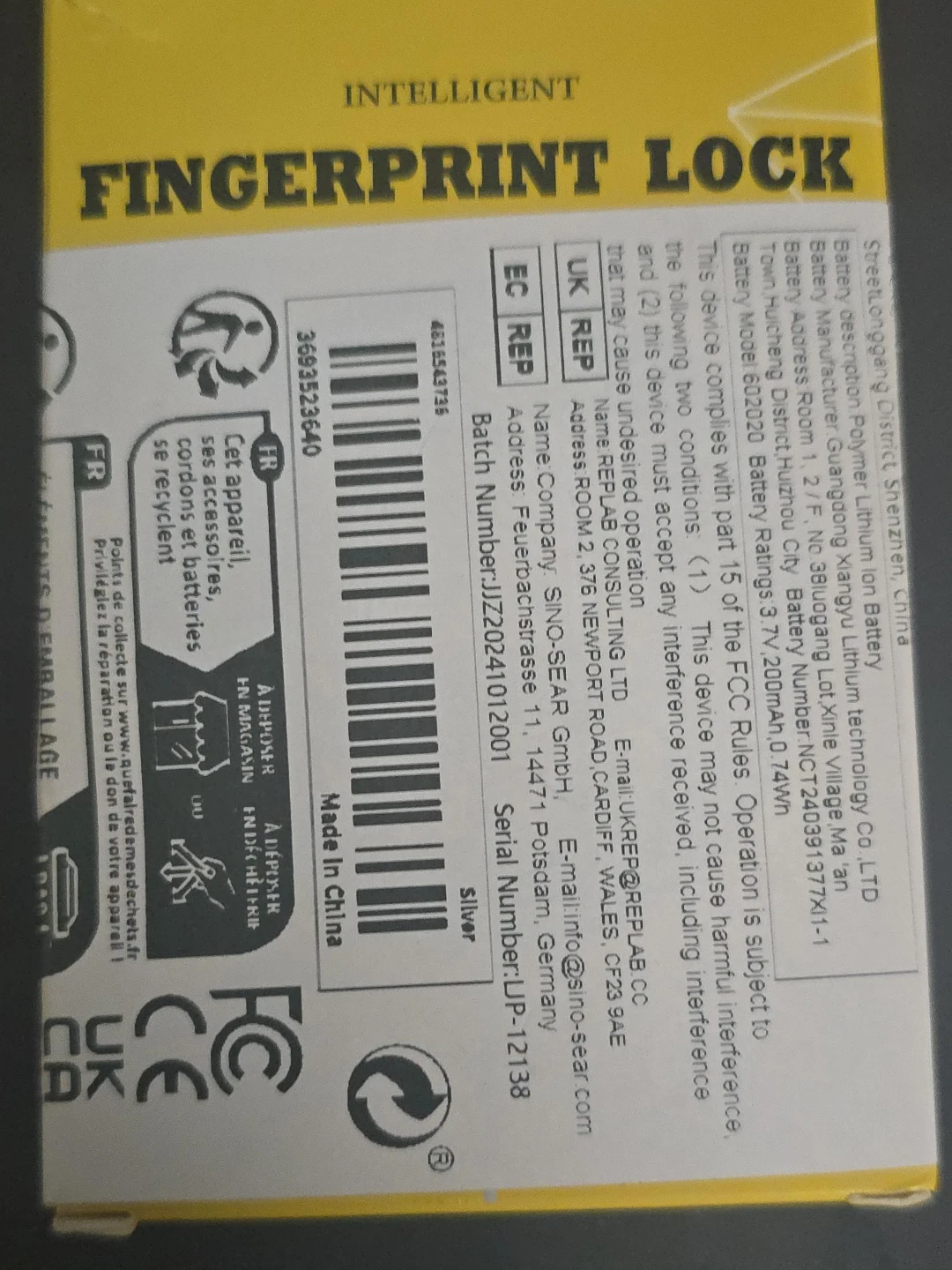 Intelligent Fingerprint Lock