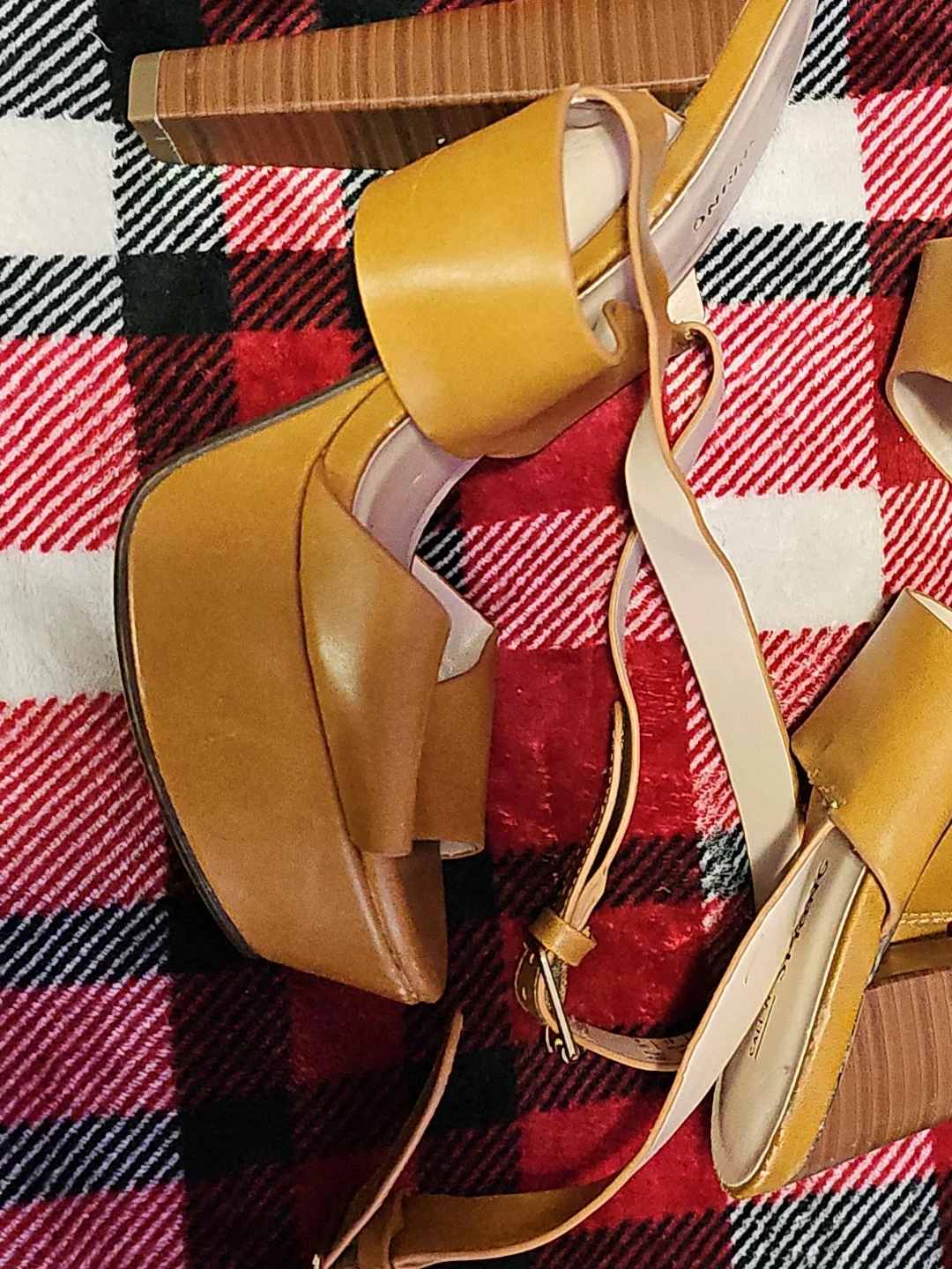 Call it Spring- Tan Platform Heels - Size 10