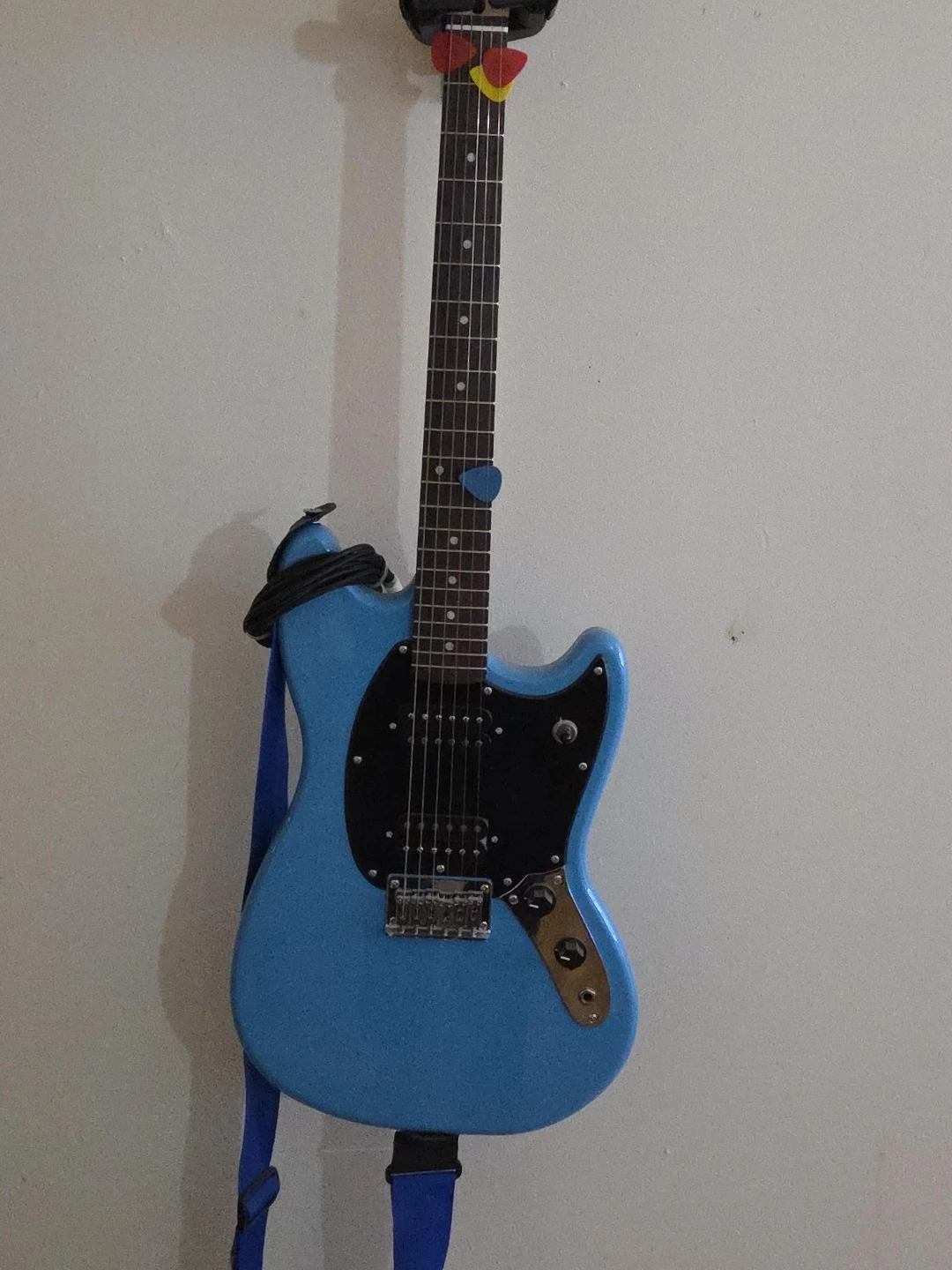 Light Blue Electric Guitar