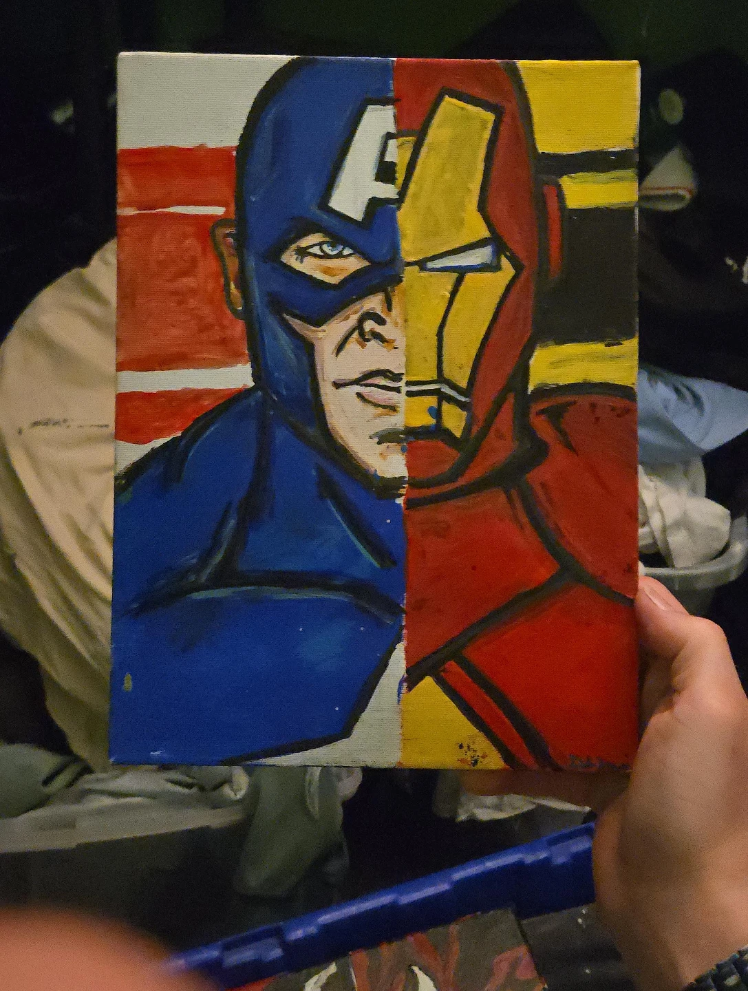 Captain America/Iron Man Painting