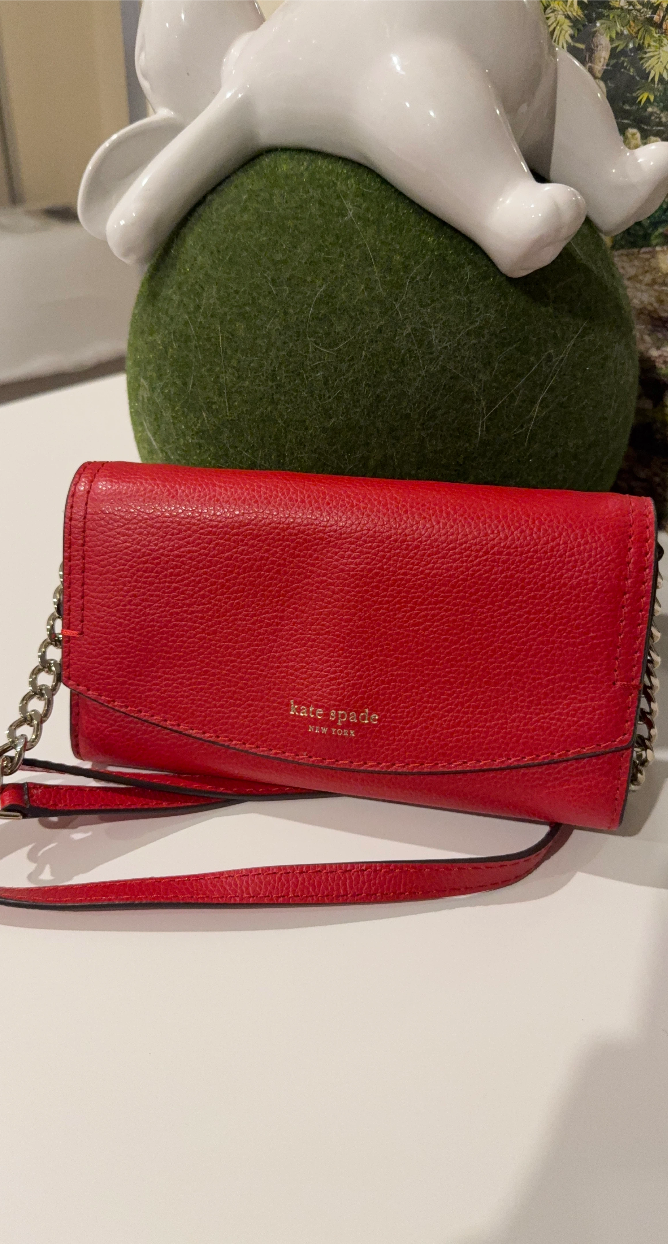 Kate Spade Red Leather Crossbody Bag