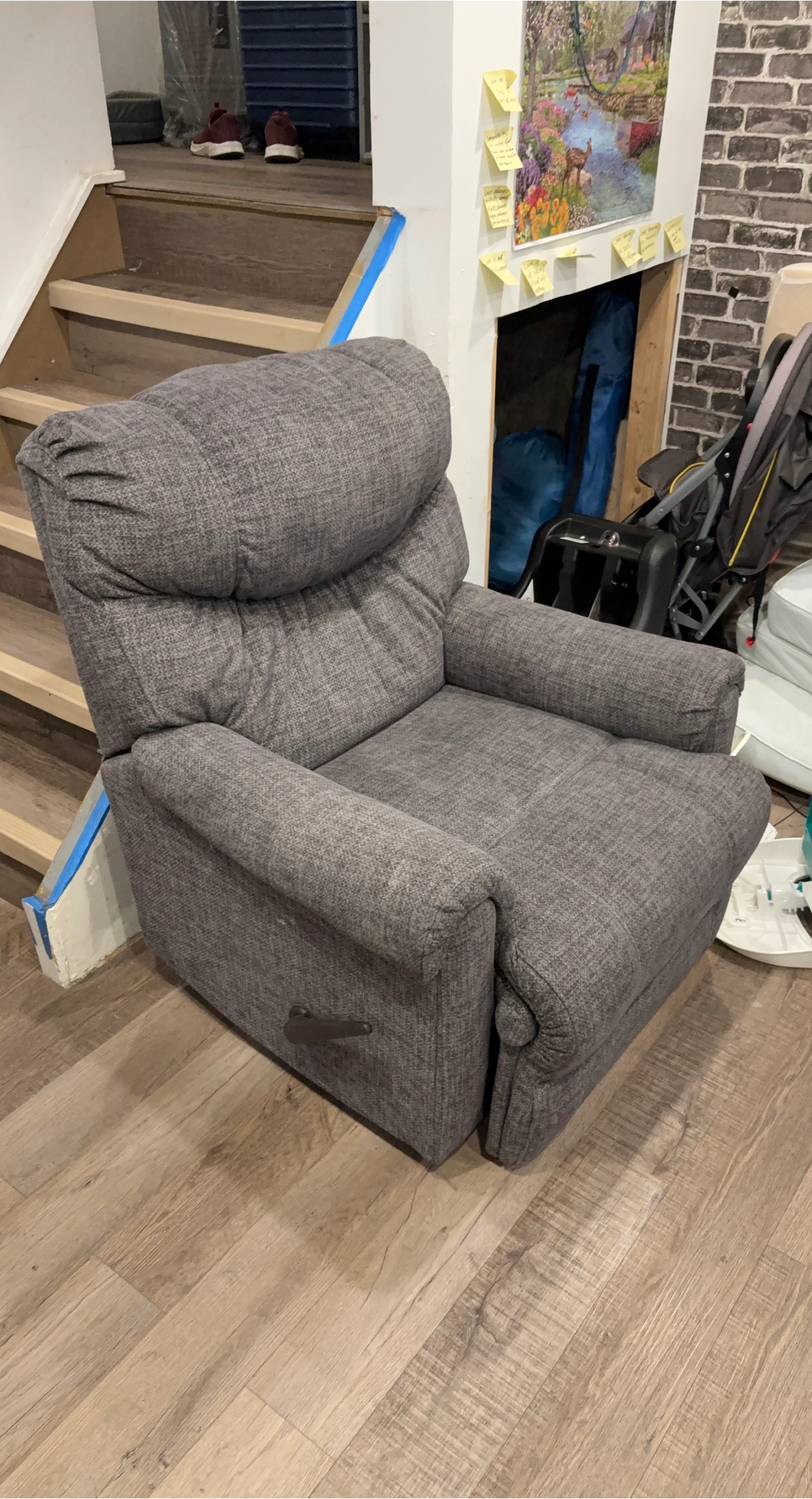 Grey Recliner Chair
