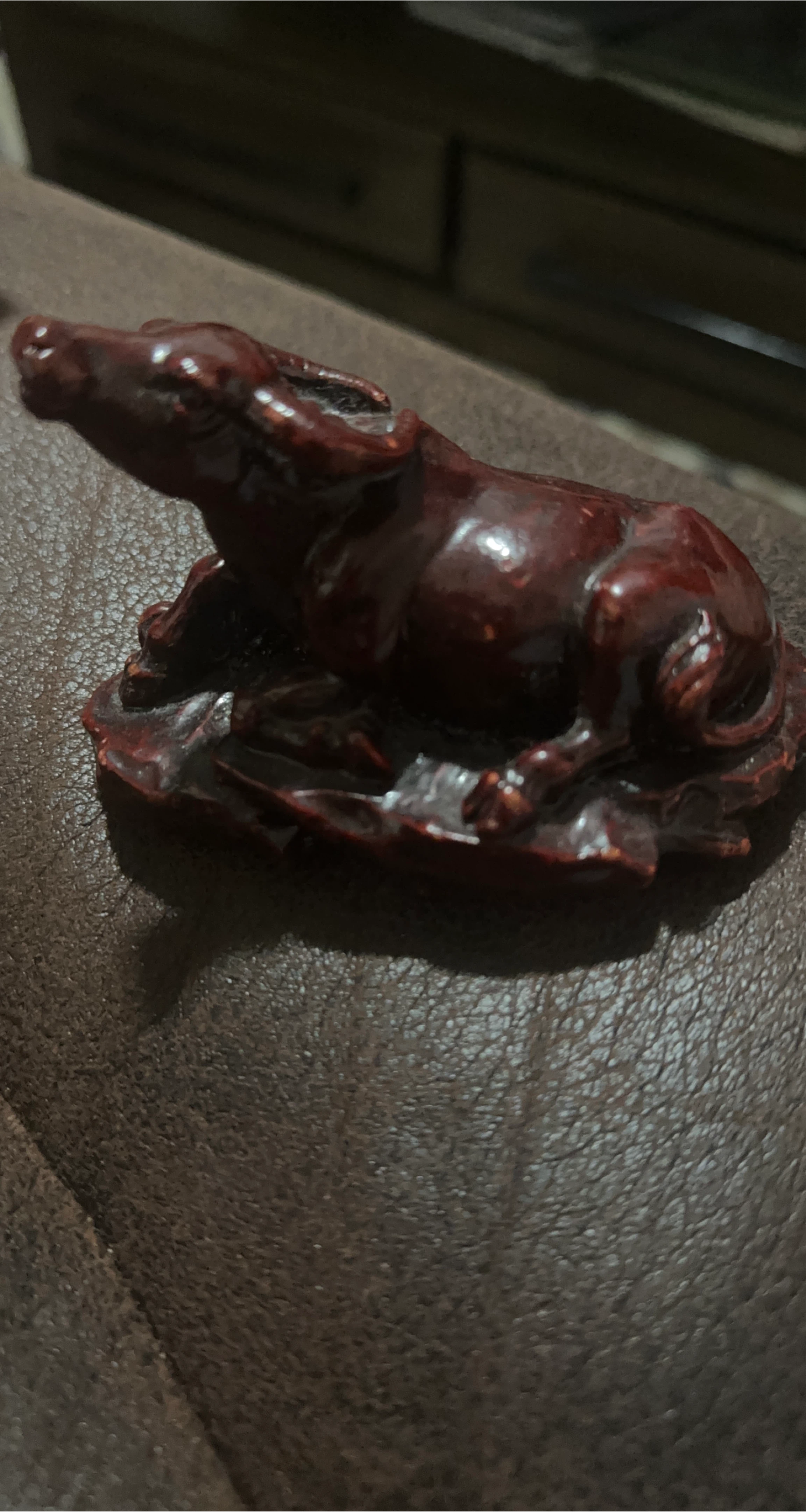 Wooden Ox Figurine thumbnail