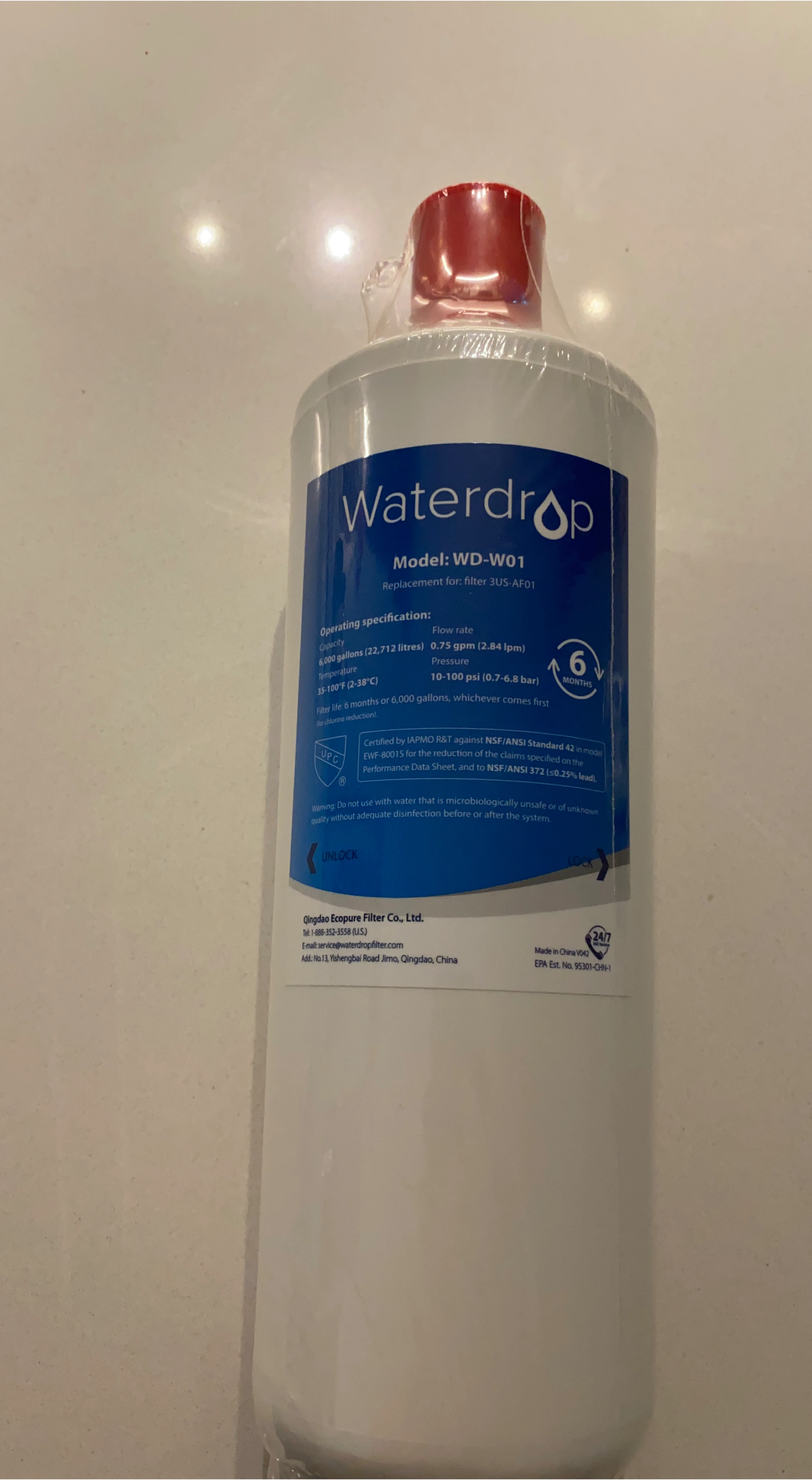 Waterdrop WD-W01 Water Filter Replacement thumbnail