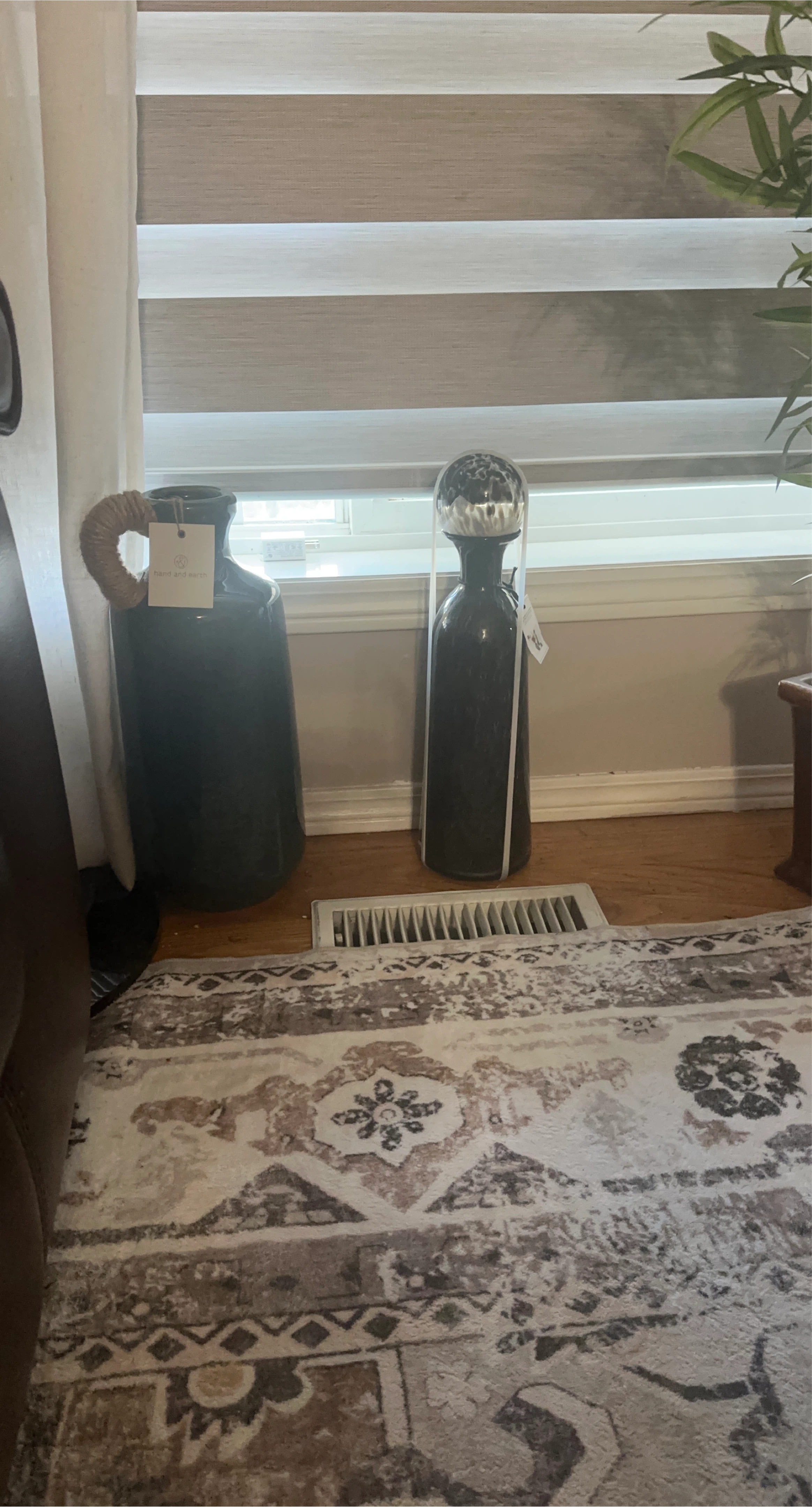 Hand and Earth Decorative Vases - Set of 2