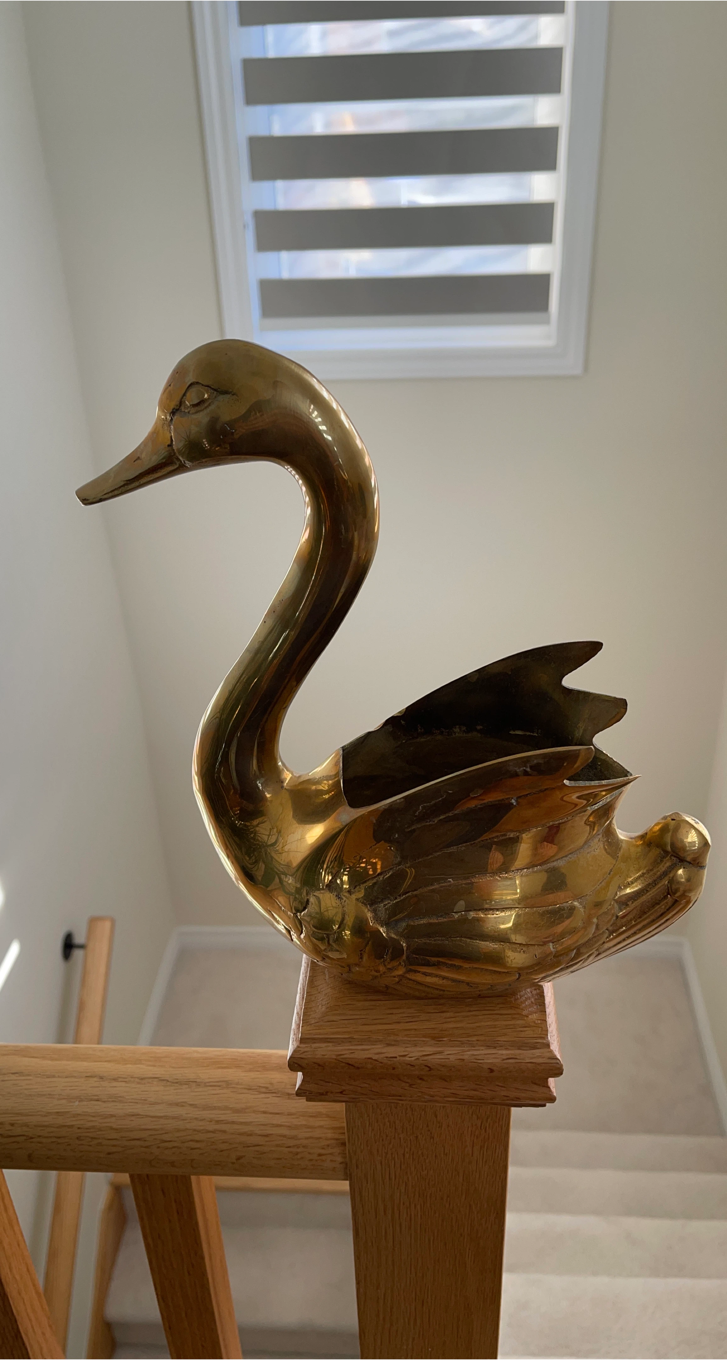 Brass Swan Planter thumbnail