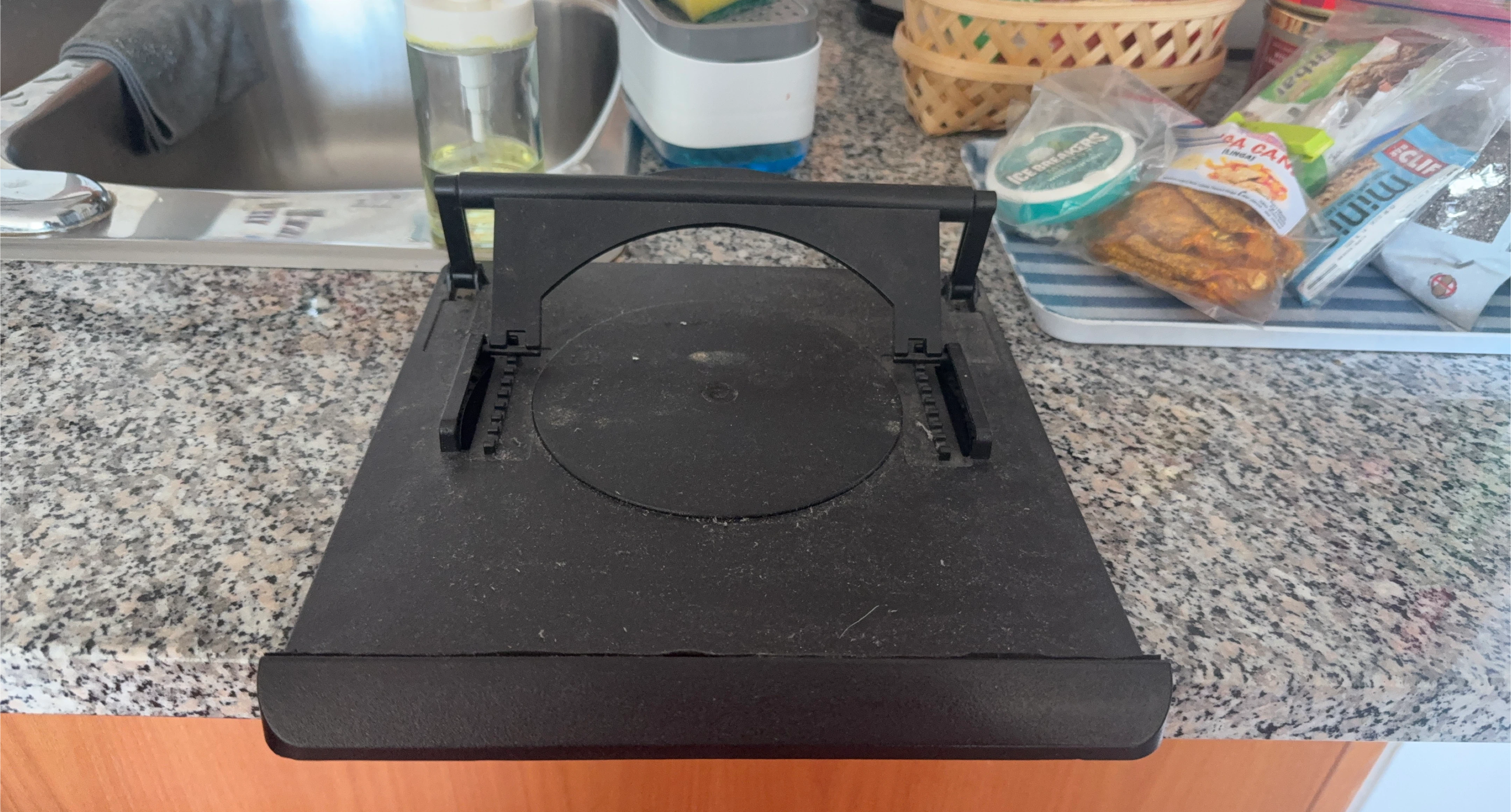 Rotating TV Stand - Black thumbnail