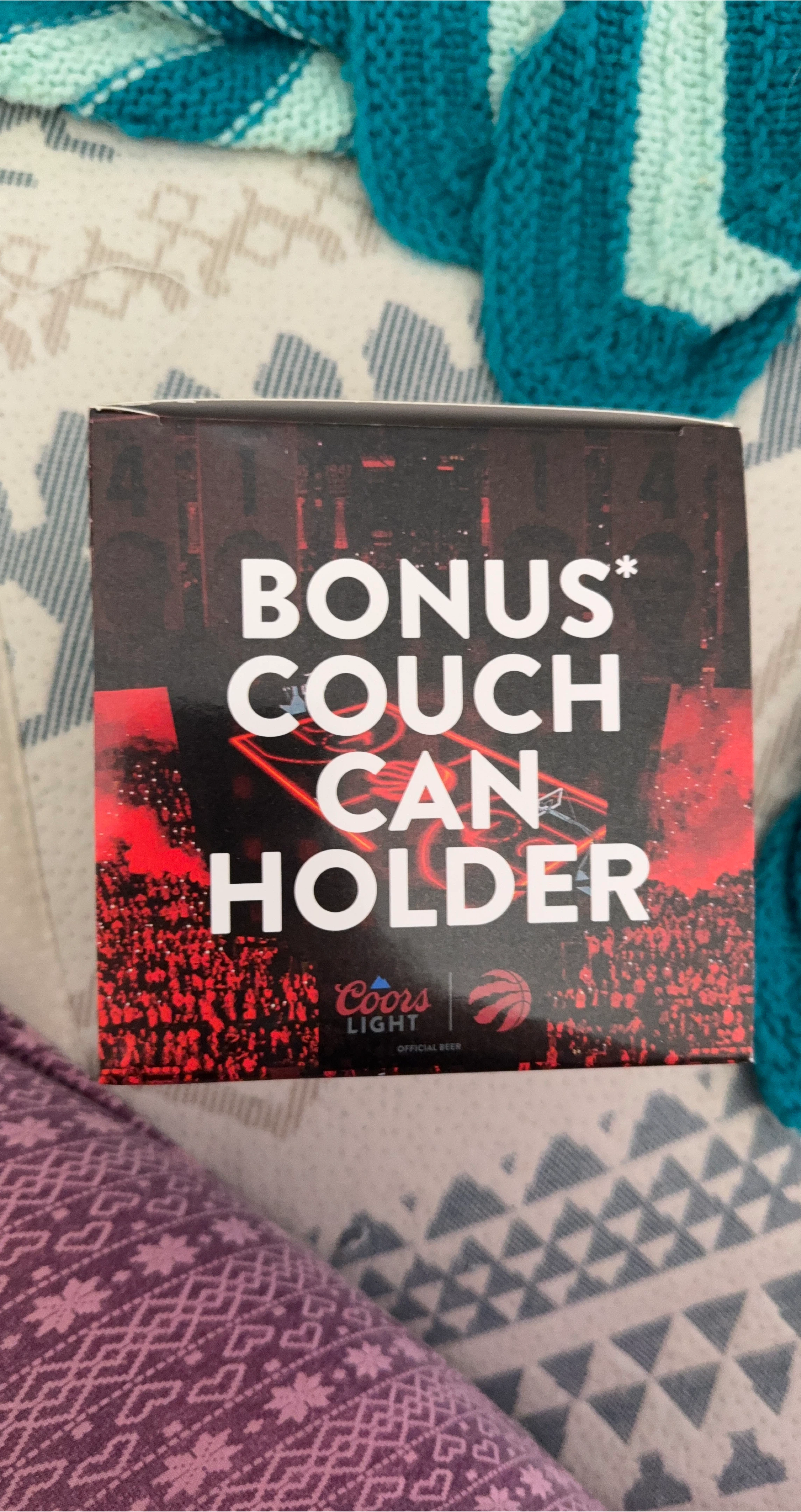 Coors Light Bonus Couch Can Holder - Raptors Edition image indicator(1)