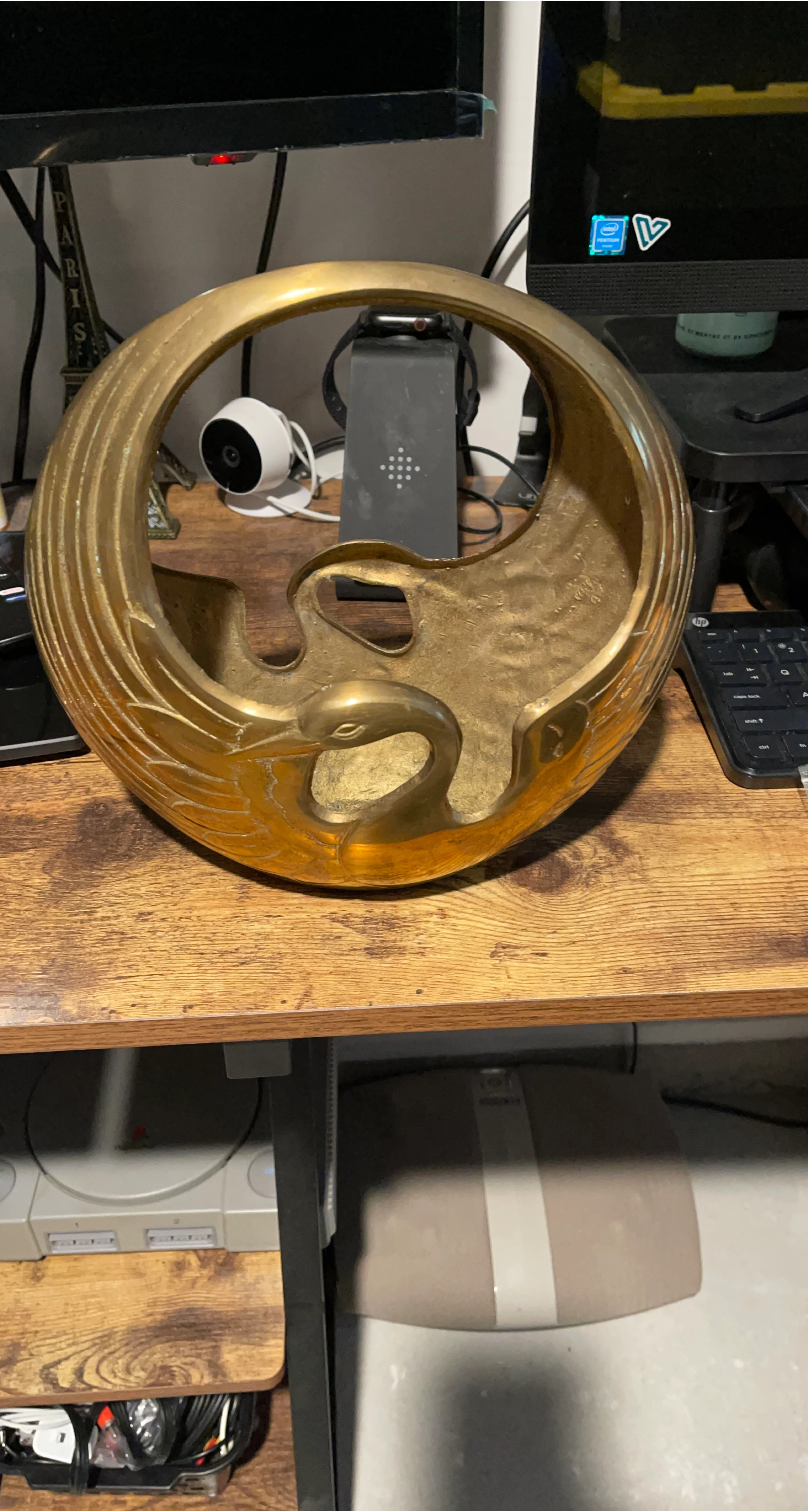 Brass Swan Bowl thumbnail