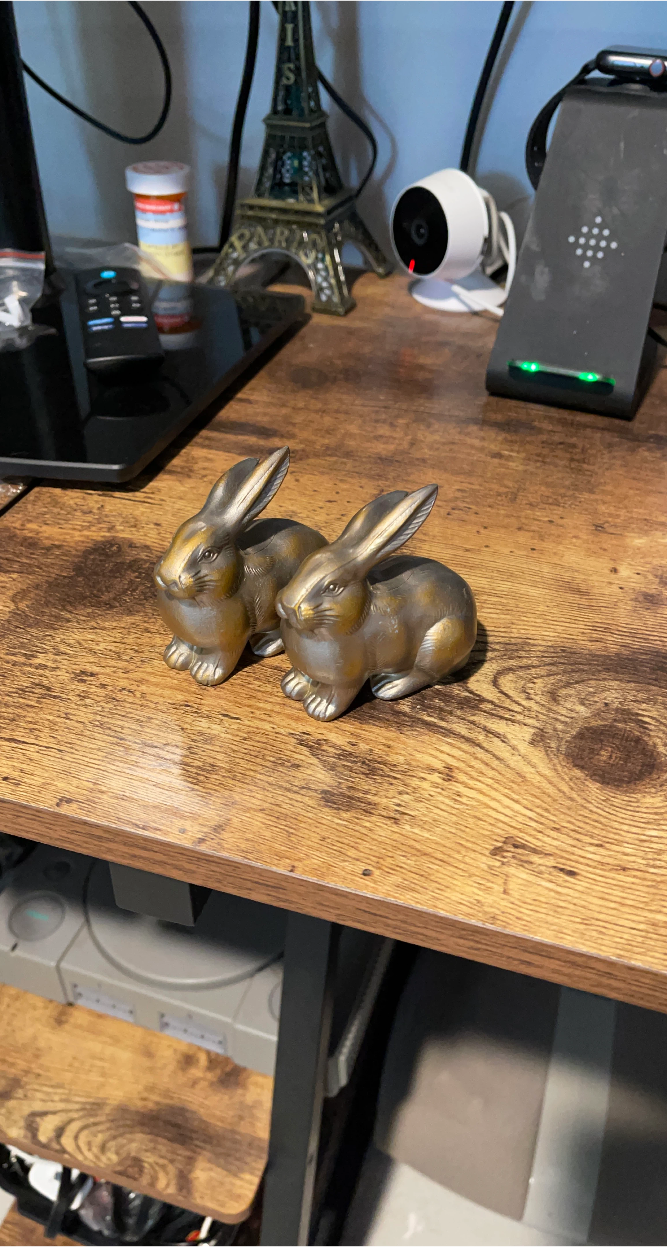 Pair of Decorative Rabbit Figurines thumbnail