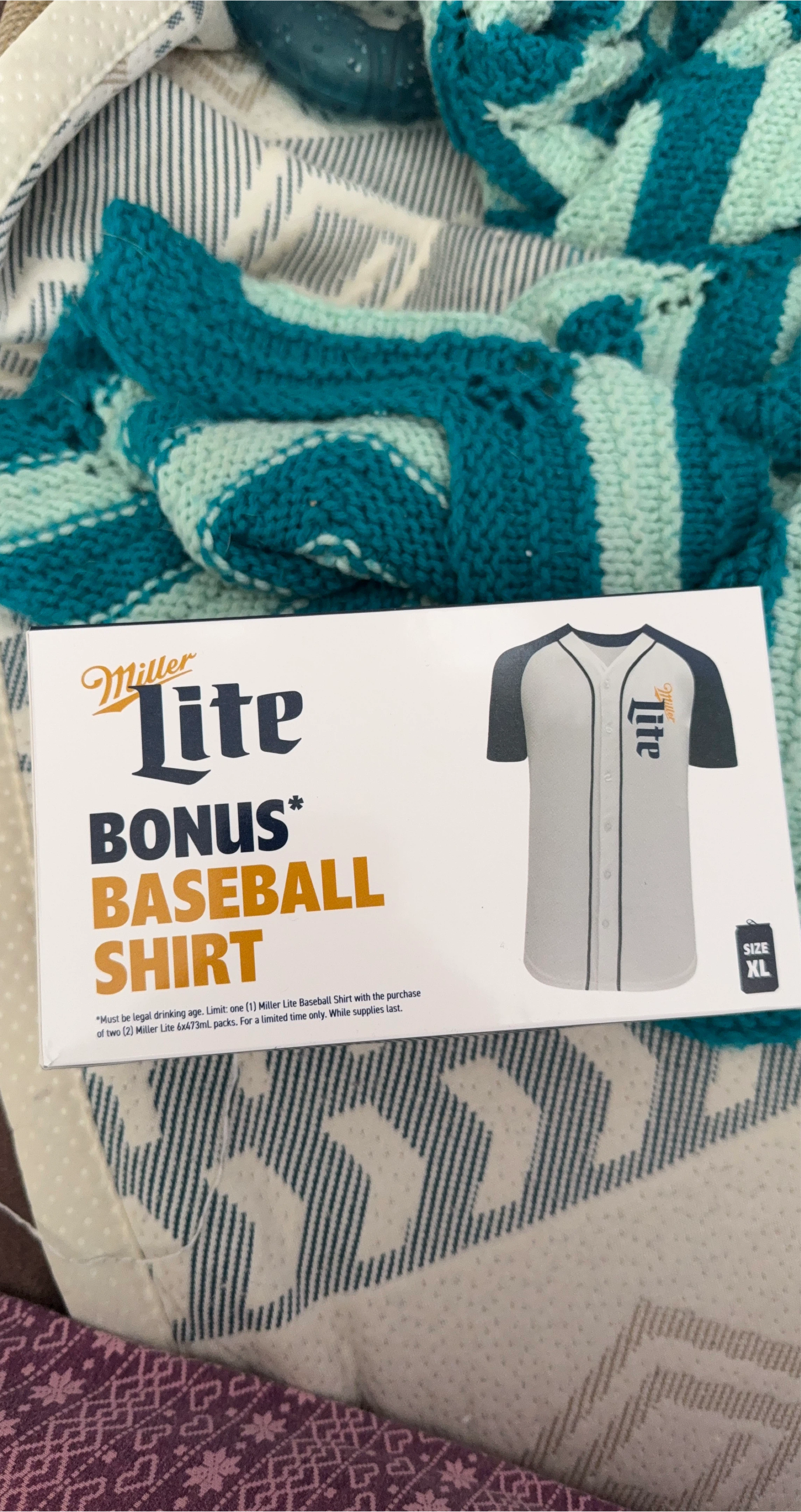 Miller Lite Bonus Baseball Shirt - Size XL image indicator(1)