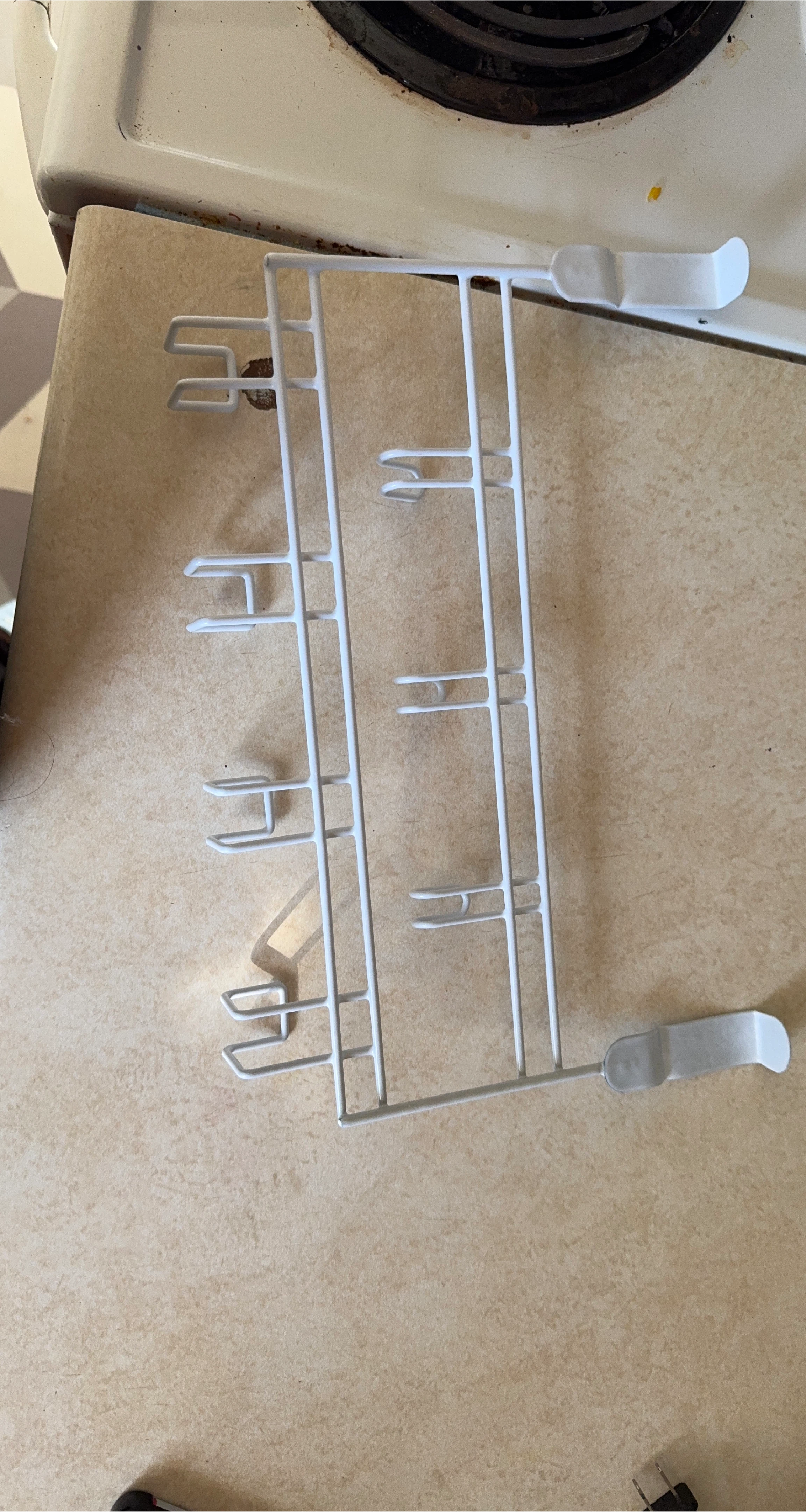 White Wire Shelf Rack thumbnail