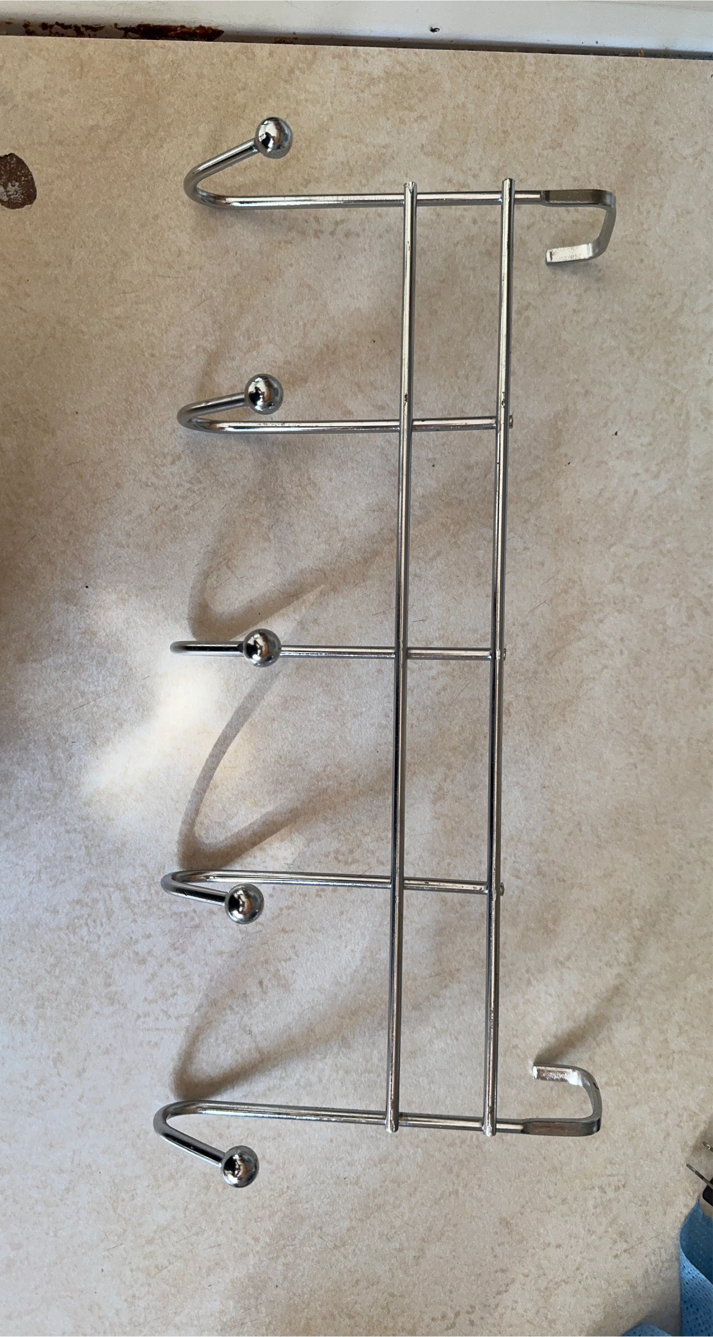 Silver Over-the-Cabinet Door Organizer thumbnail