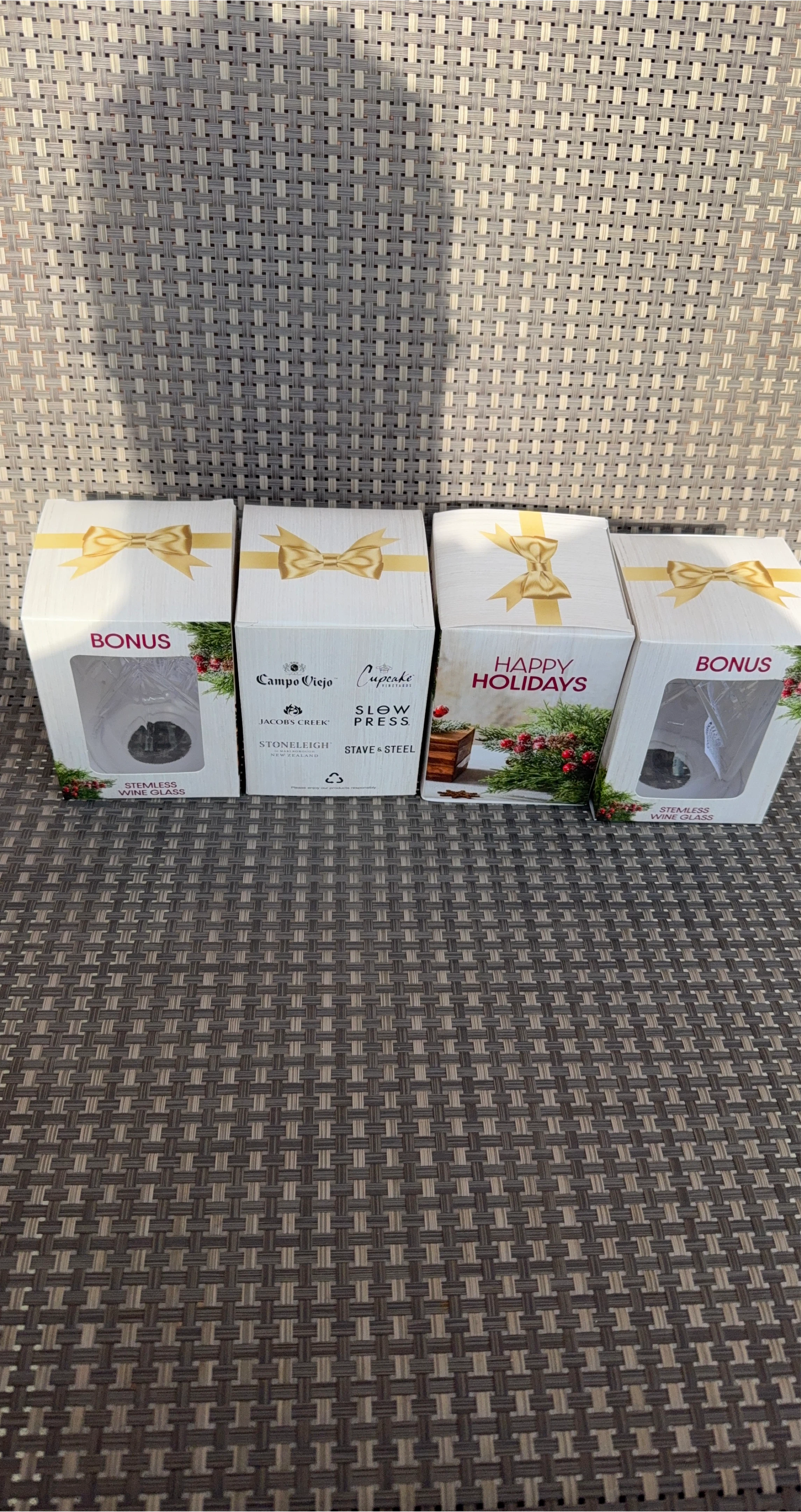 Stemless Wine Glasses - Bonus Holiday Set thumbnail