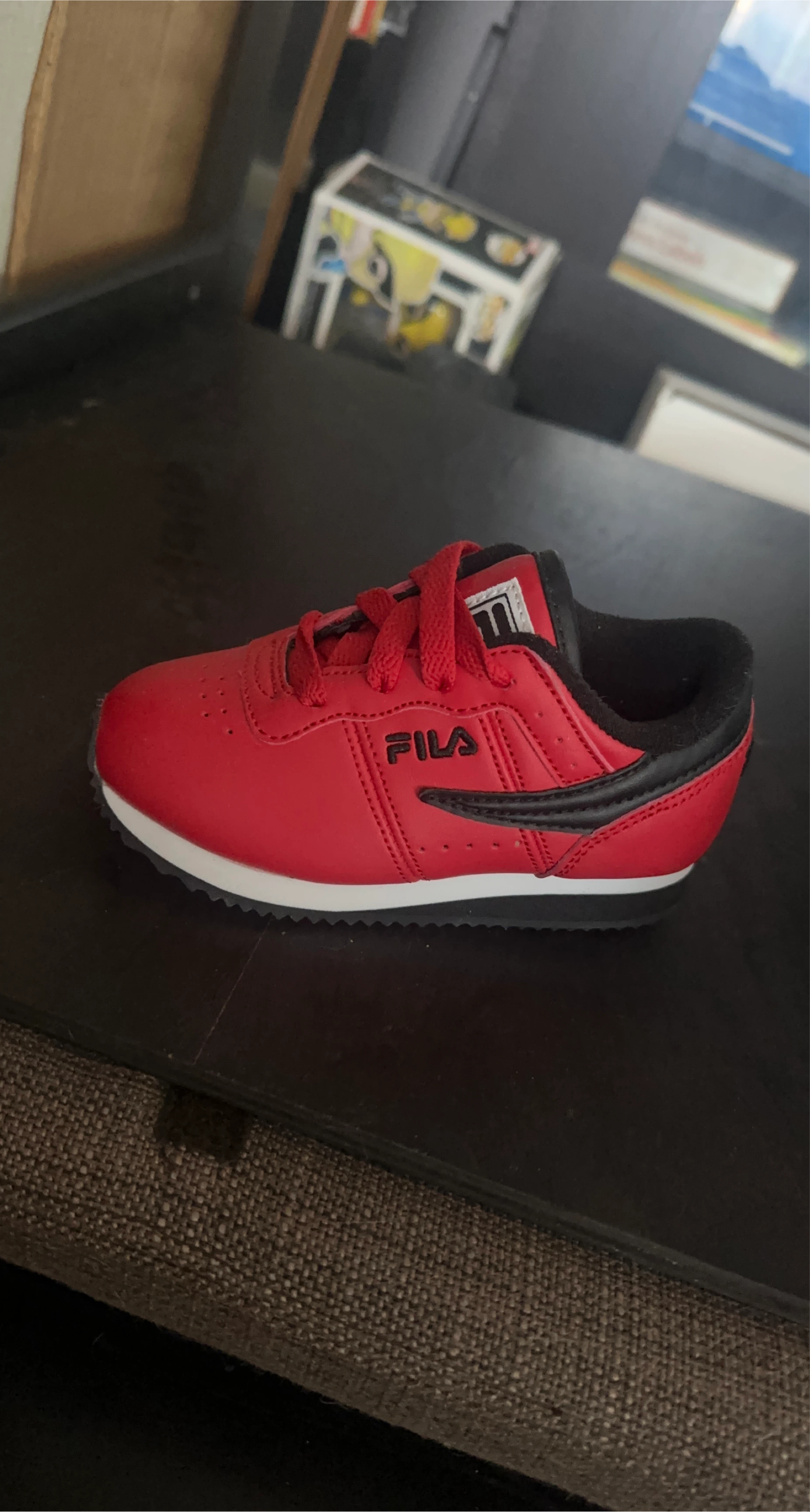 Fila Red Sneakers Sz 8 Toddler thumbnail
