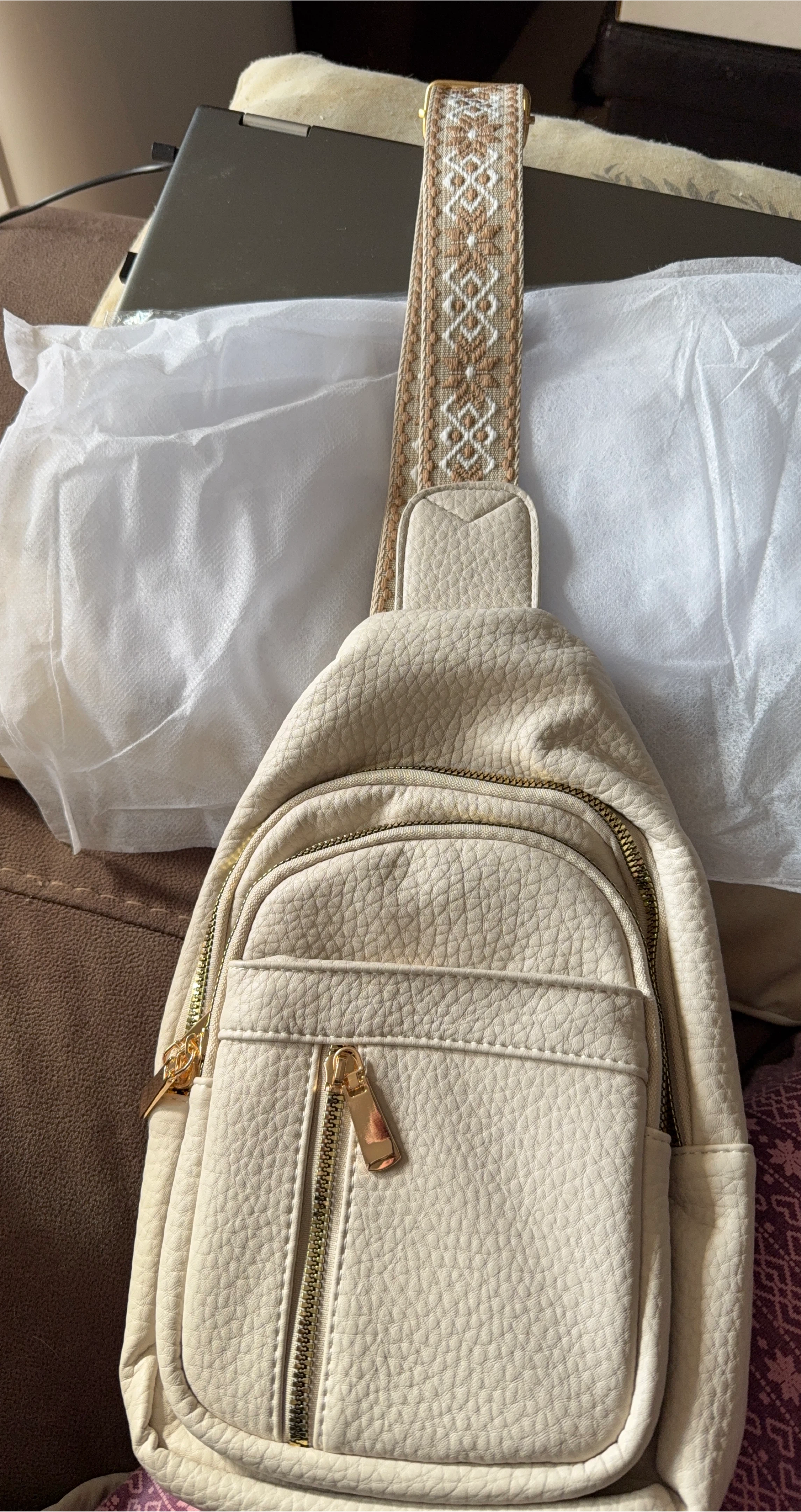 Beige Sling Bag thumbnail