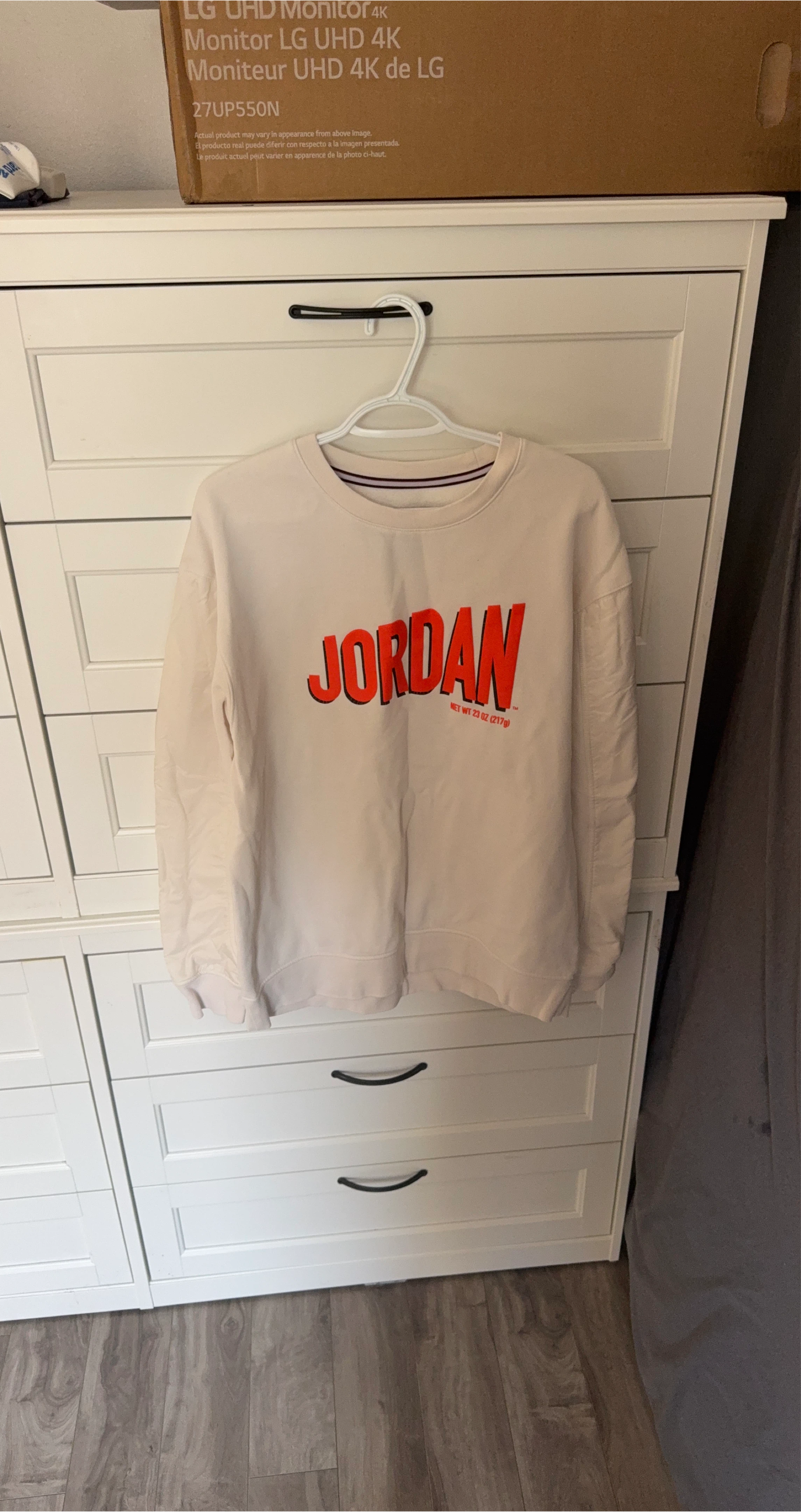 Jordan Cream Crewneck Sweatshirt thumbnail