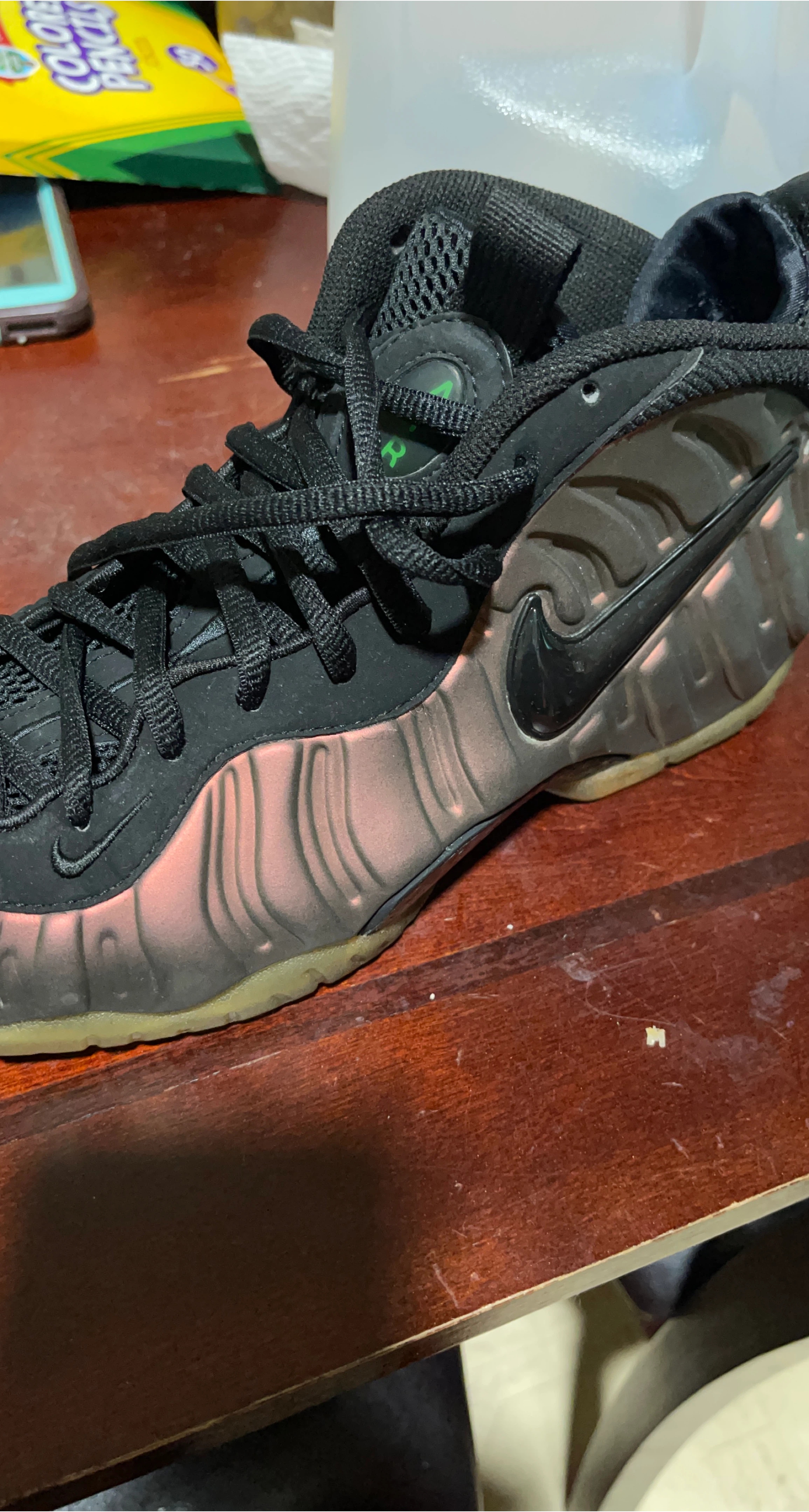 Nike Air Foamposite One Black/Aurora Green