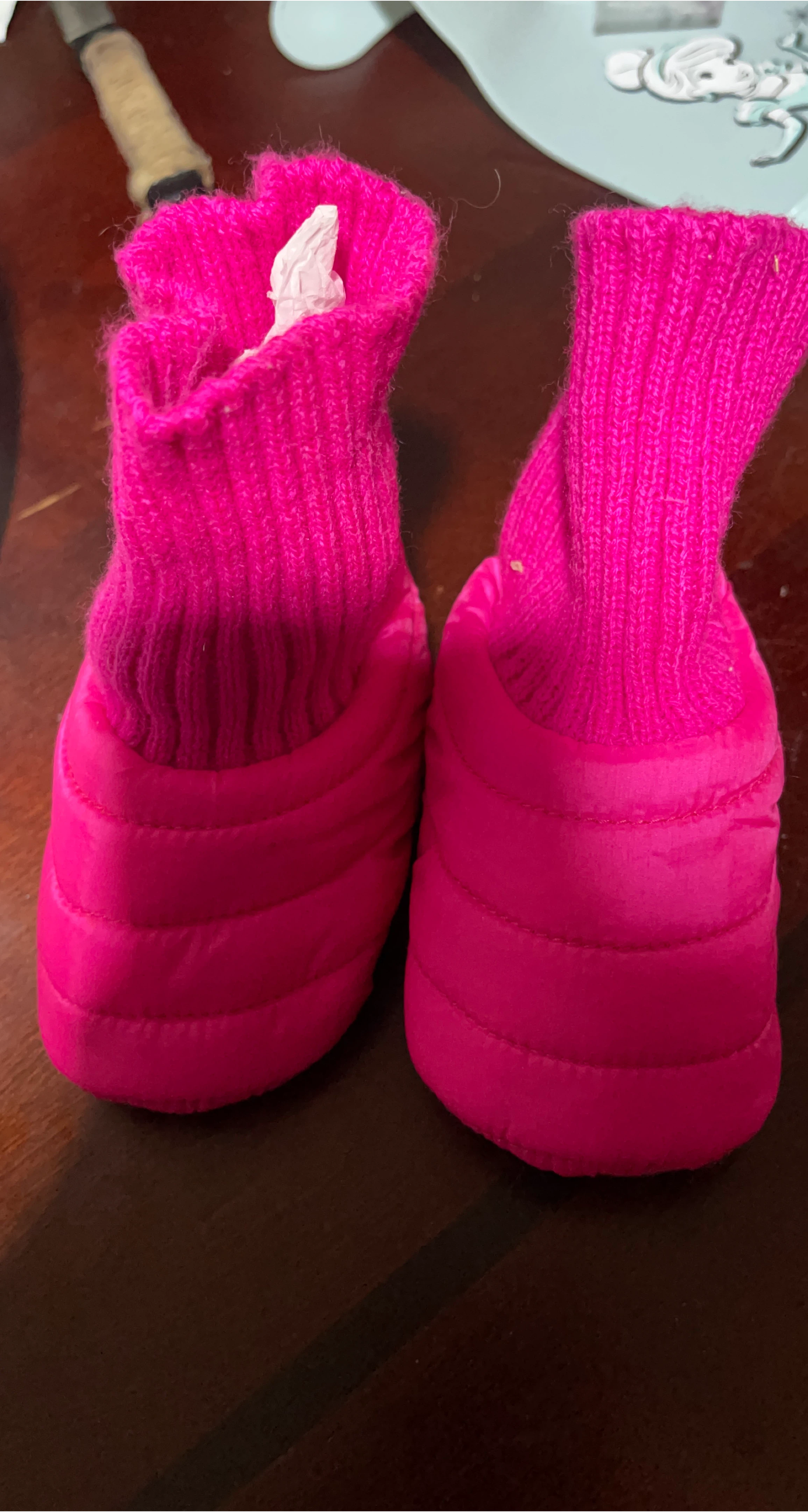 Pink Padded Cozy Slippers