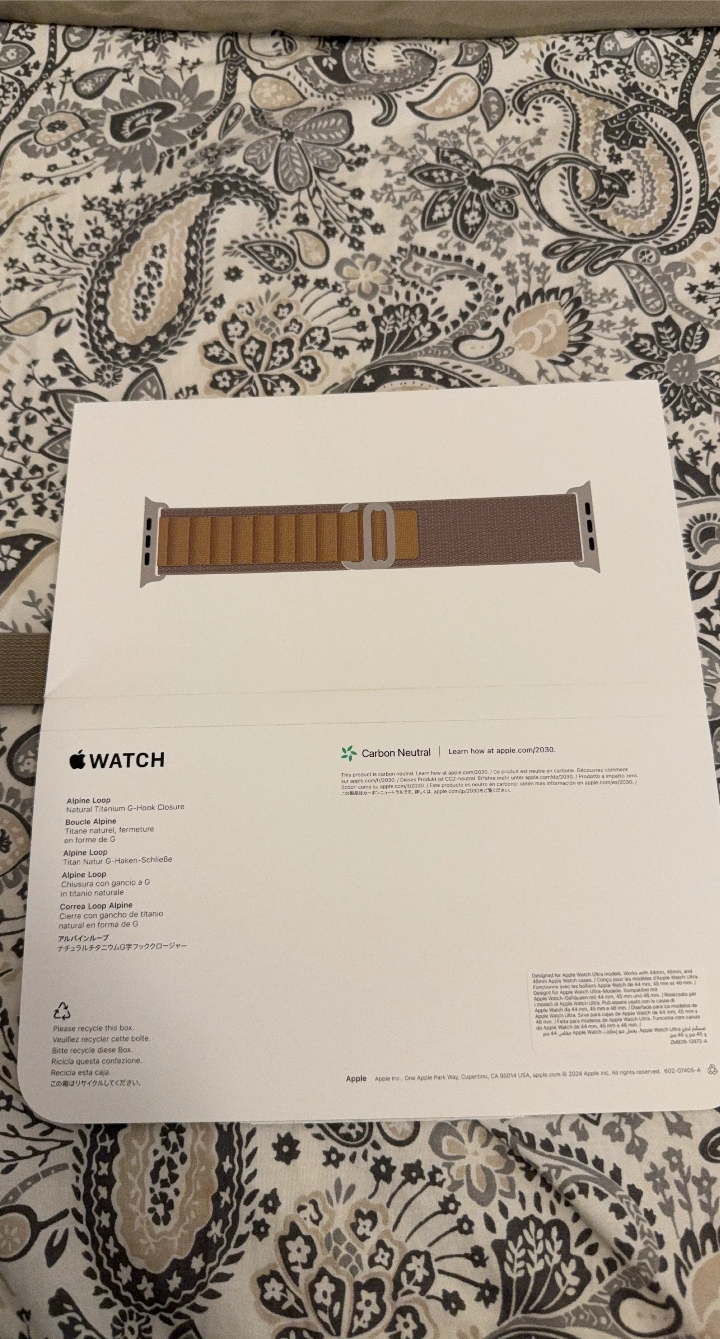 Apple Watch Ultra 49mm Alpine Loop - Small