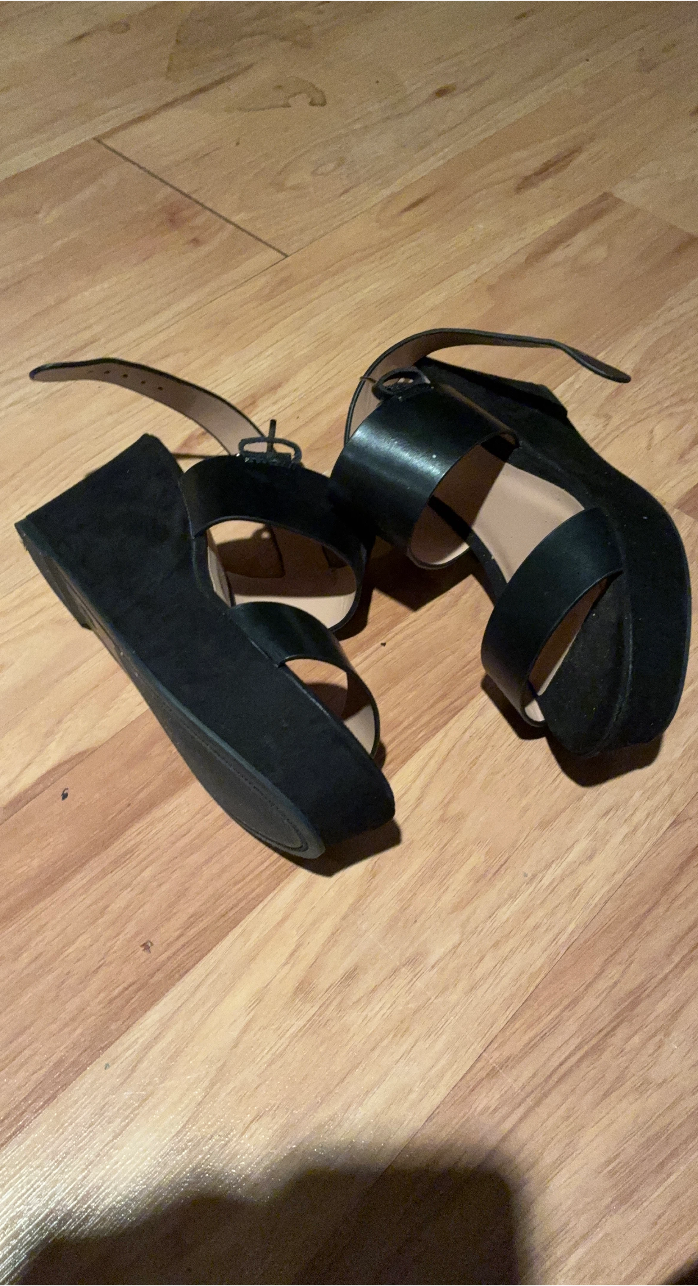 Black Wedge Sandals thumbnail