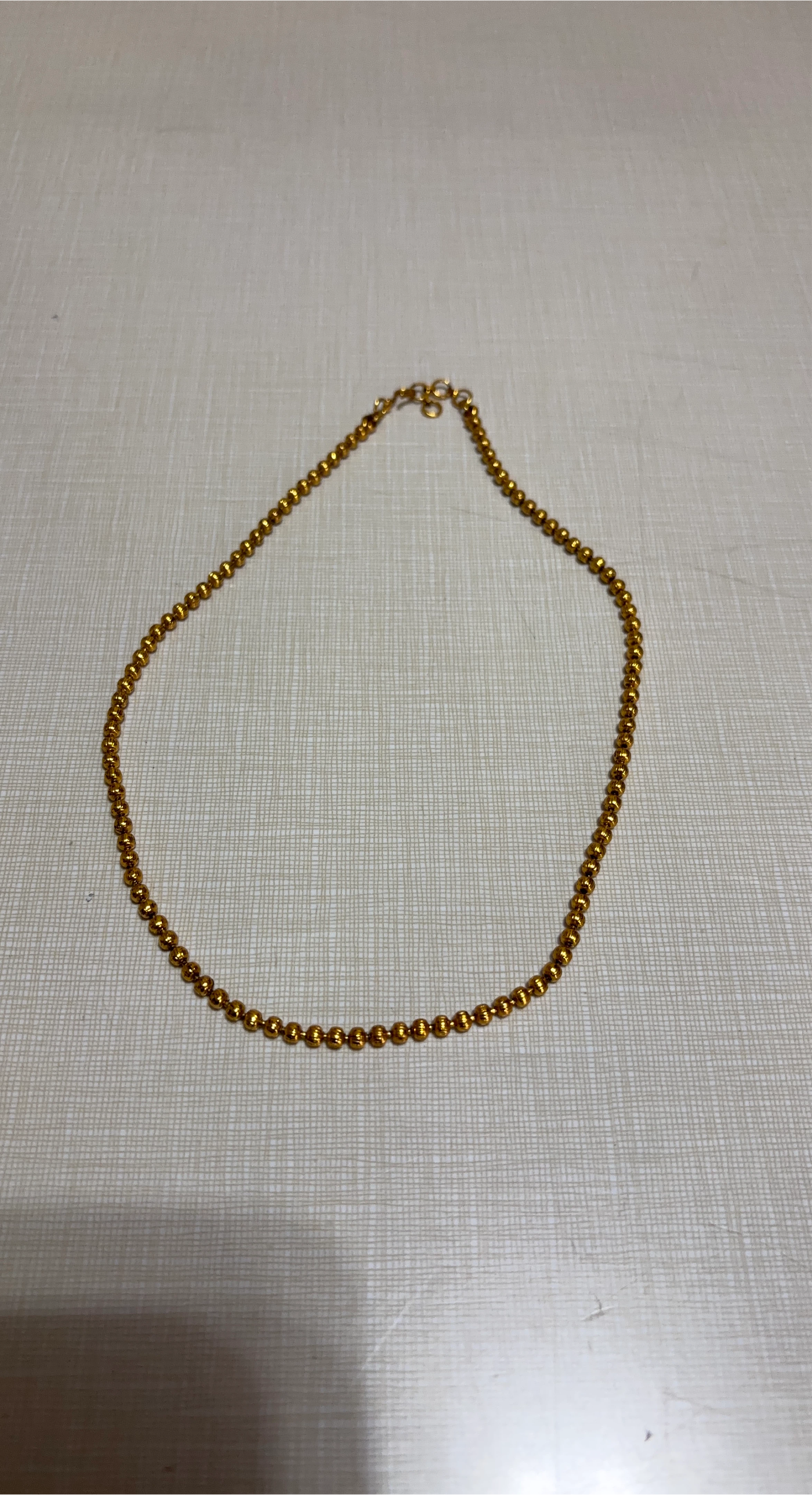 Gold Beaded Necklace