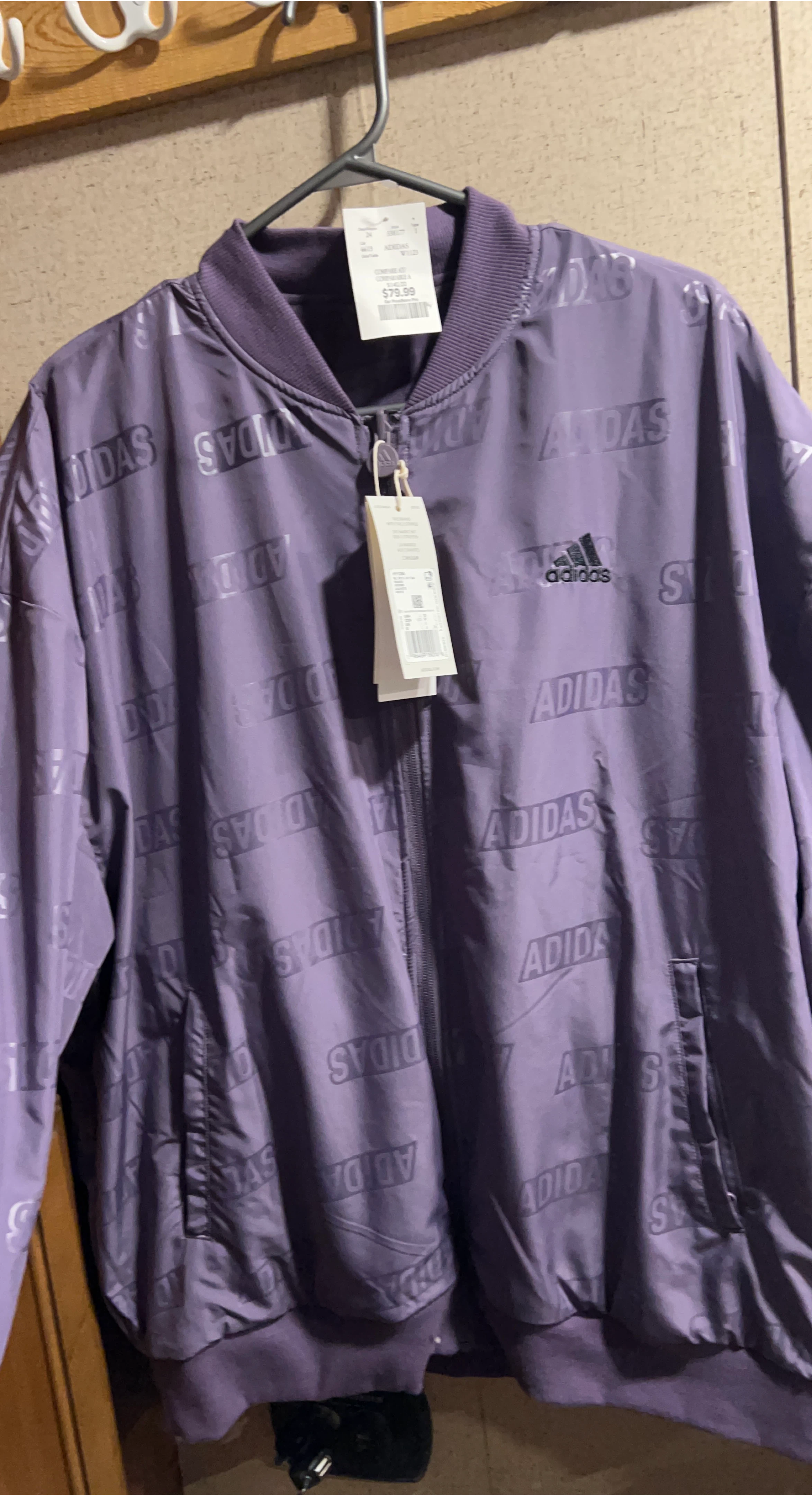 New Adidas Purple Jacket - Size  men’s xl