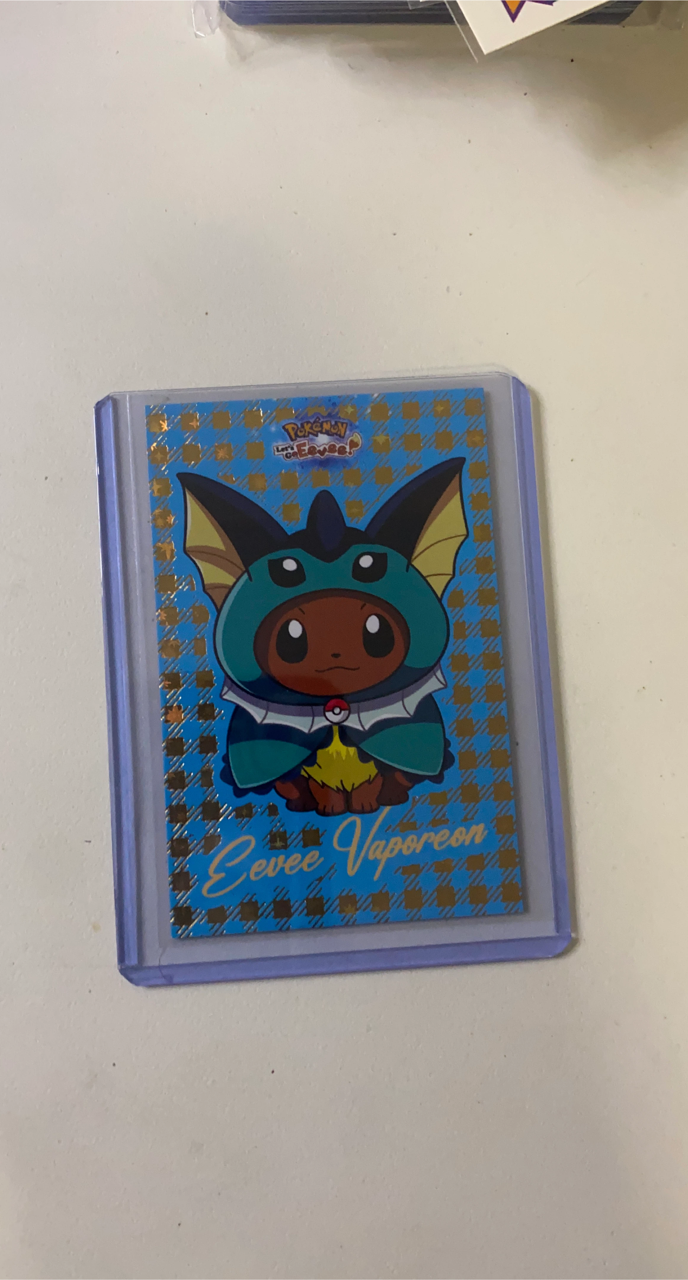 Pokemon Let's Go Eevee! Eevee Vaporeon Card