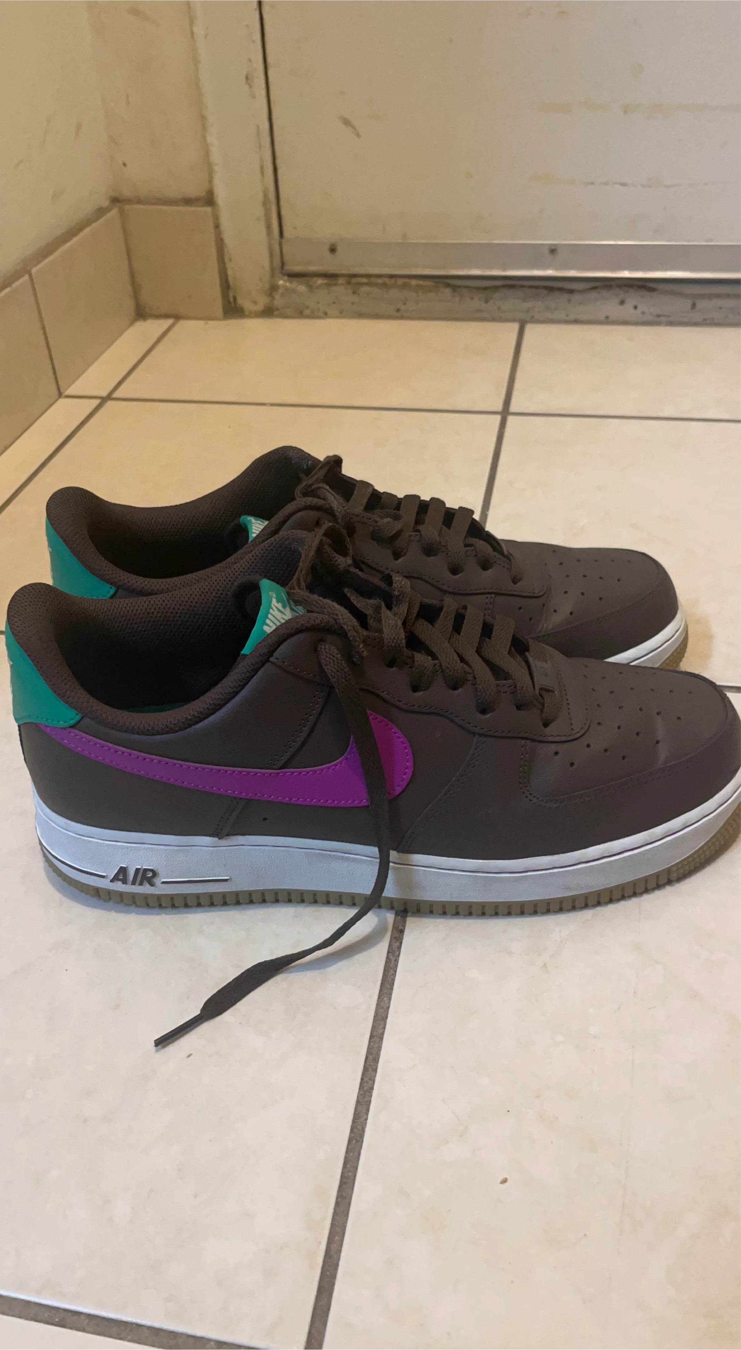 Nike Air Force 1 Brown/Purple Size 11.5