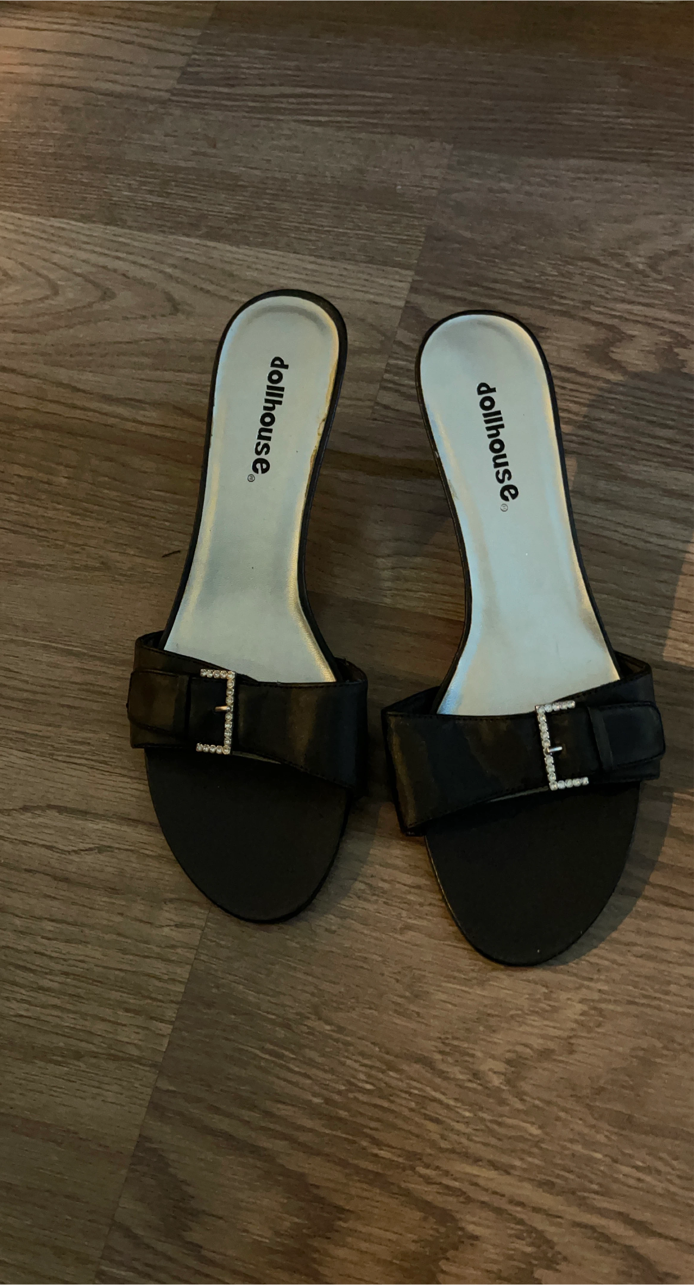 Dollhouse Black Heeled Sandals thumbnail