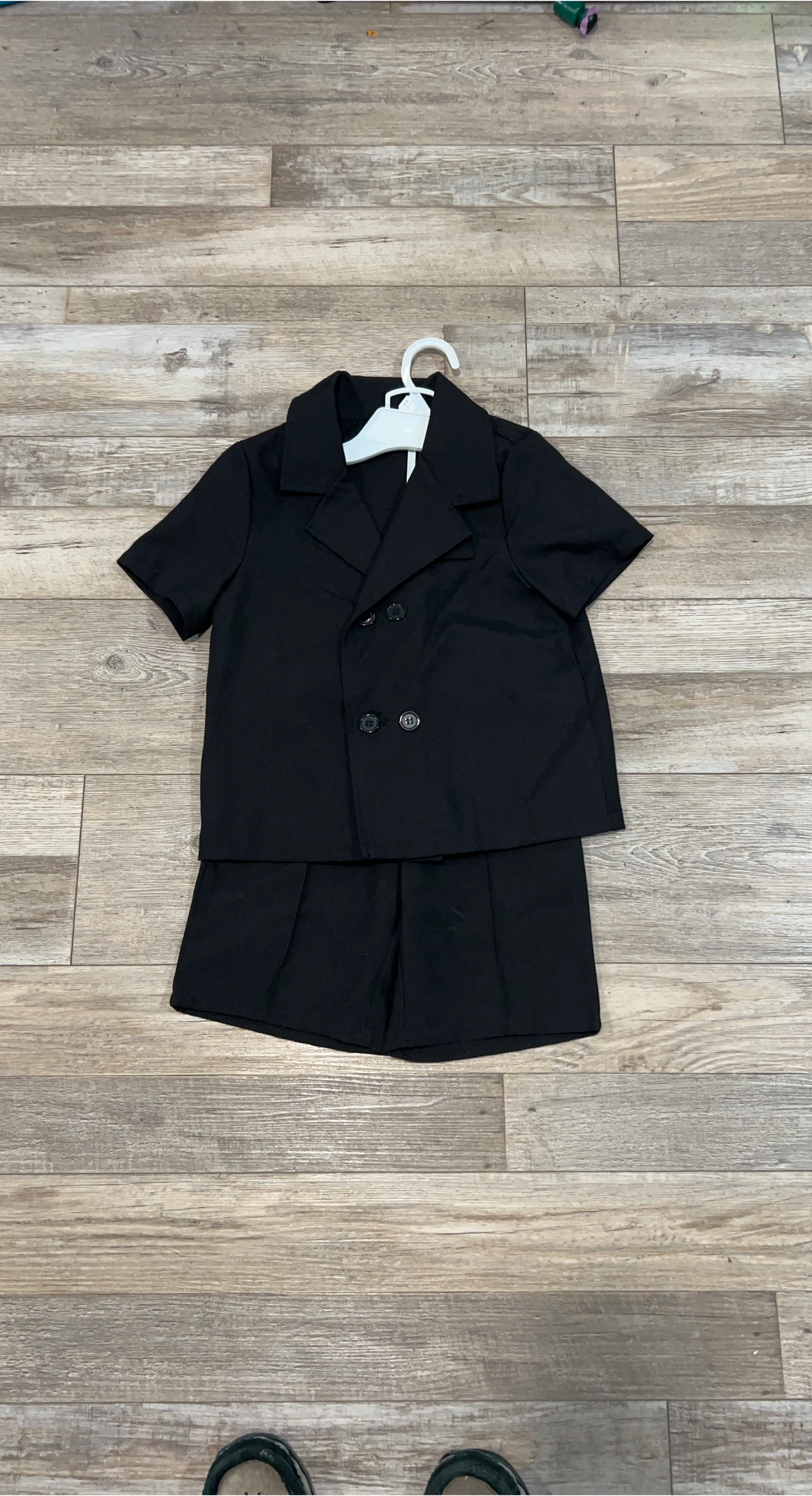 Black Kids shorts Suit Set