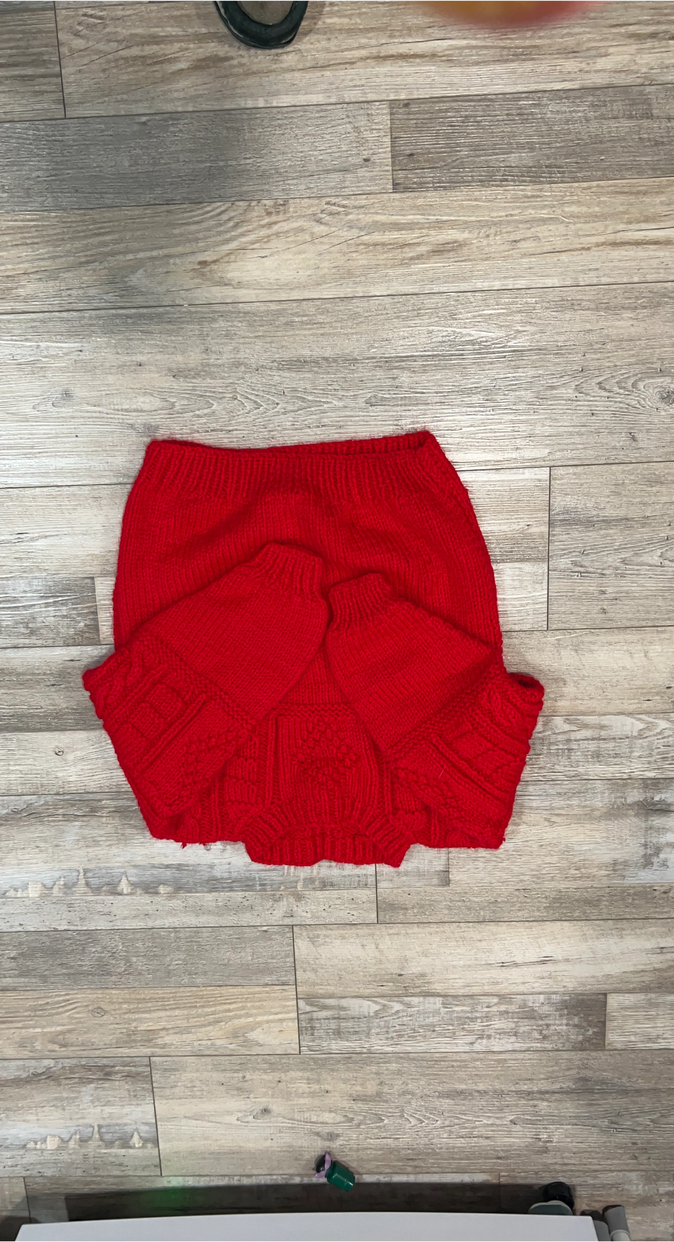 Red Knitted Skirt image indicator(1)