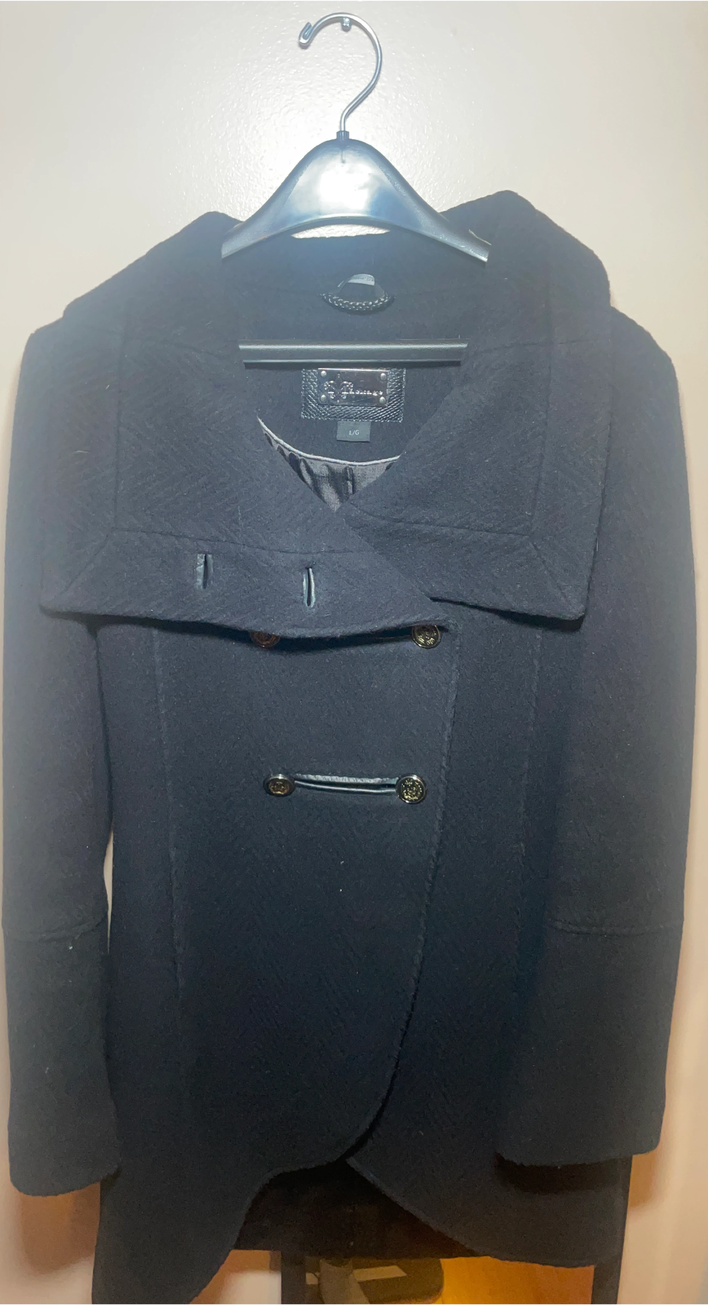 Mackage Black Wool Blend Coat - Size L/G